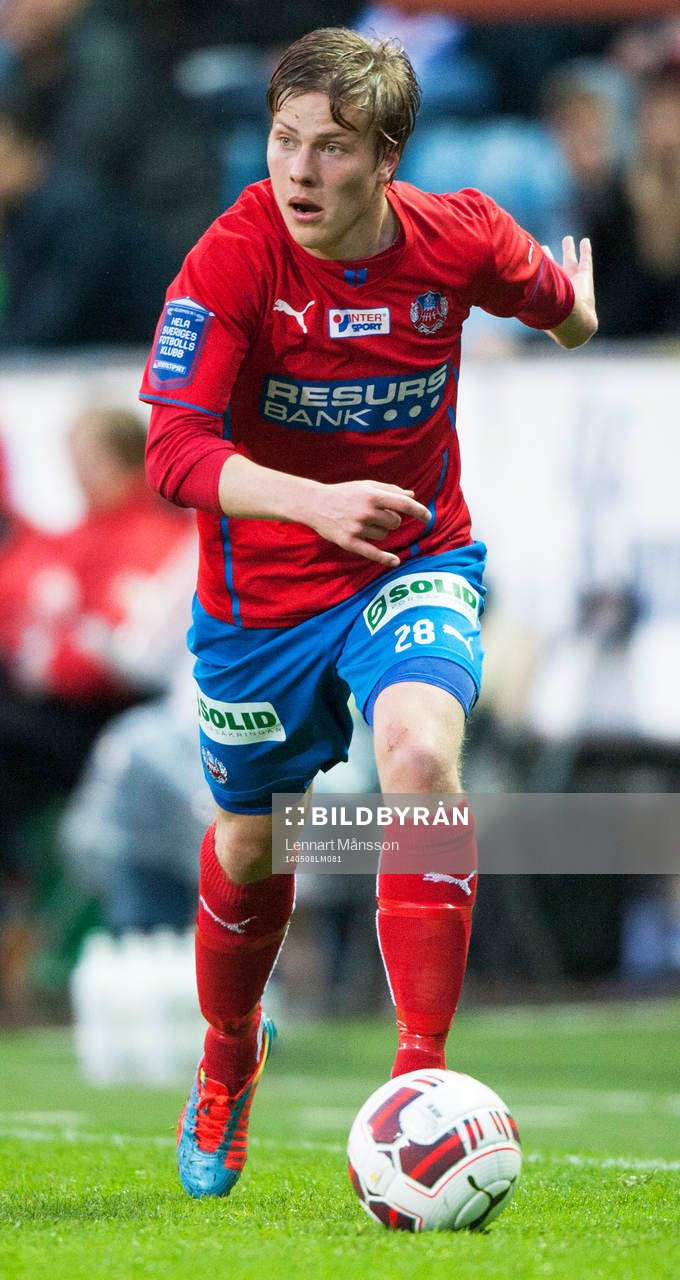 Helsingborgs Jere Uronen i matchen i allsvenskan mellan