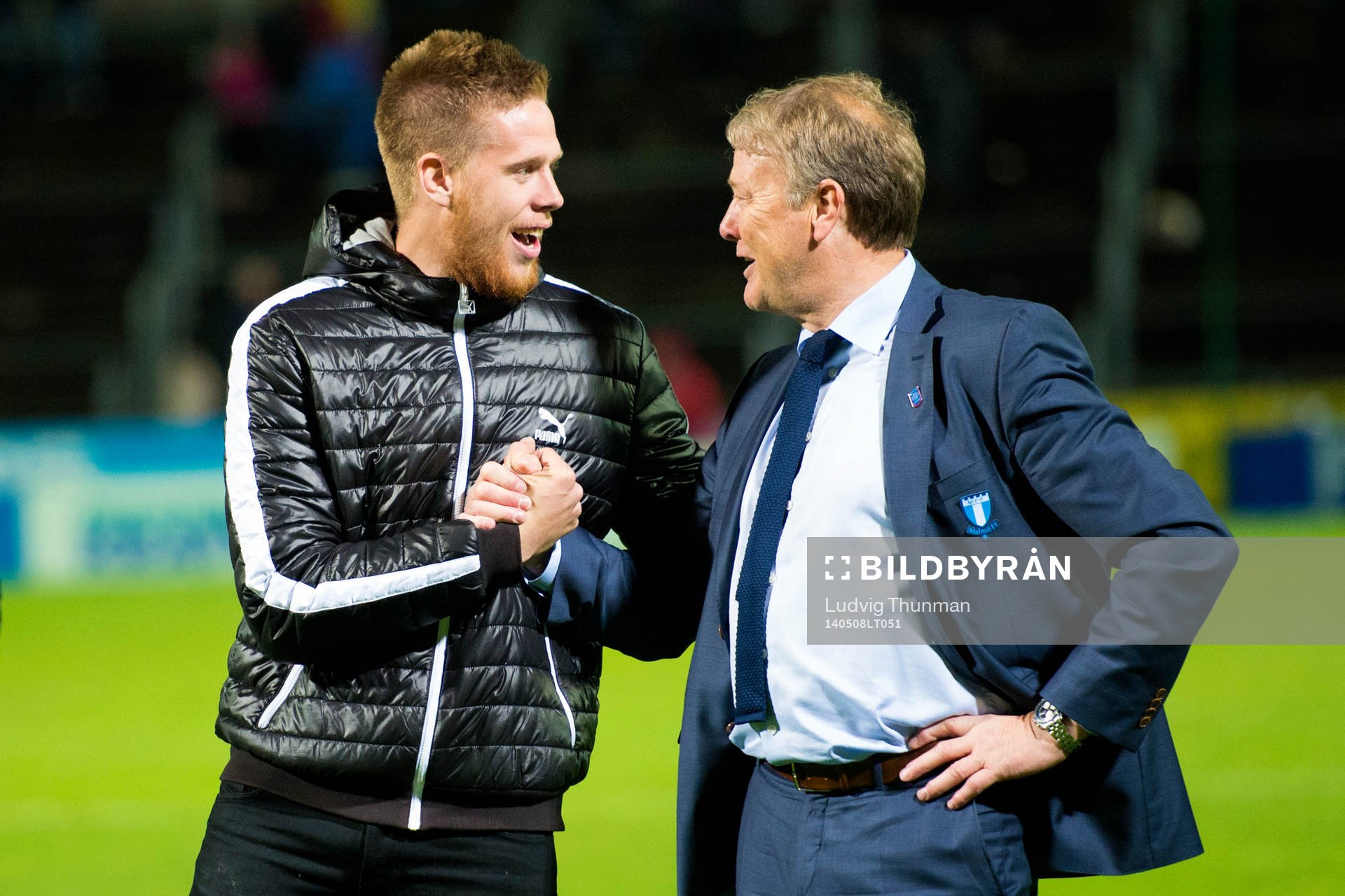 Malmö FFs Pontus Jansson kramar om tränare Åge Hareide
