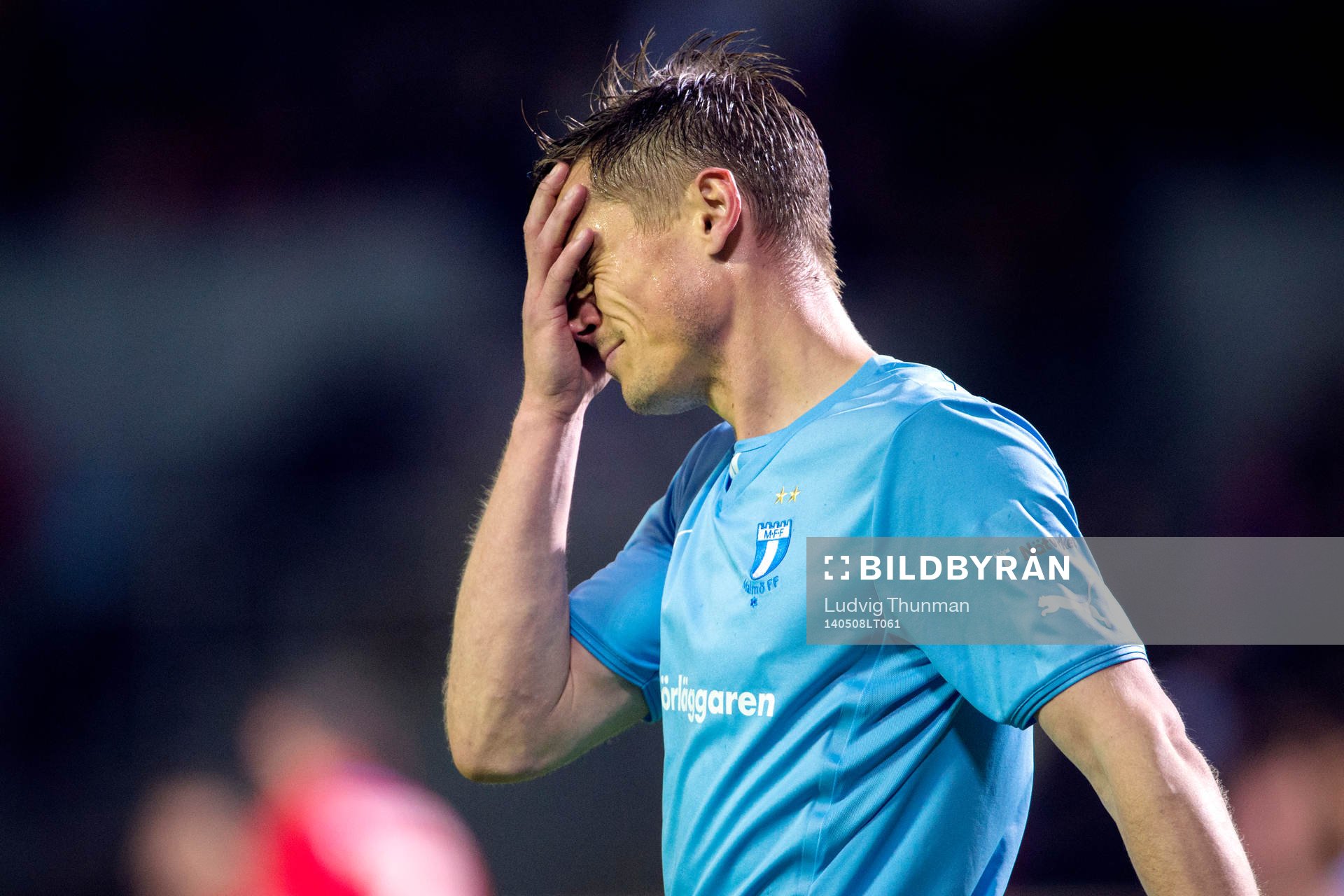 Malmö FFs Markus Rosenberg deppar