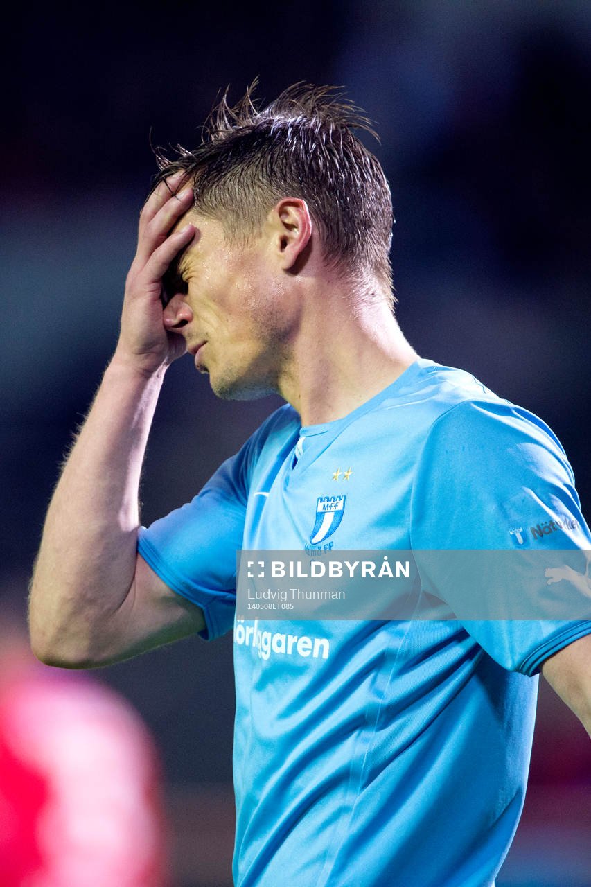 Malmö FFs Markus Rosenberg deppar