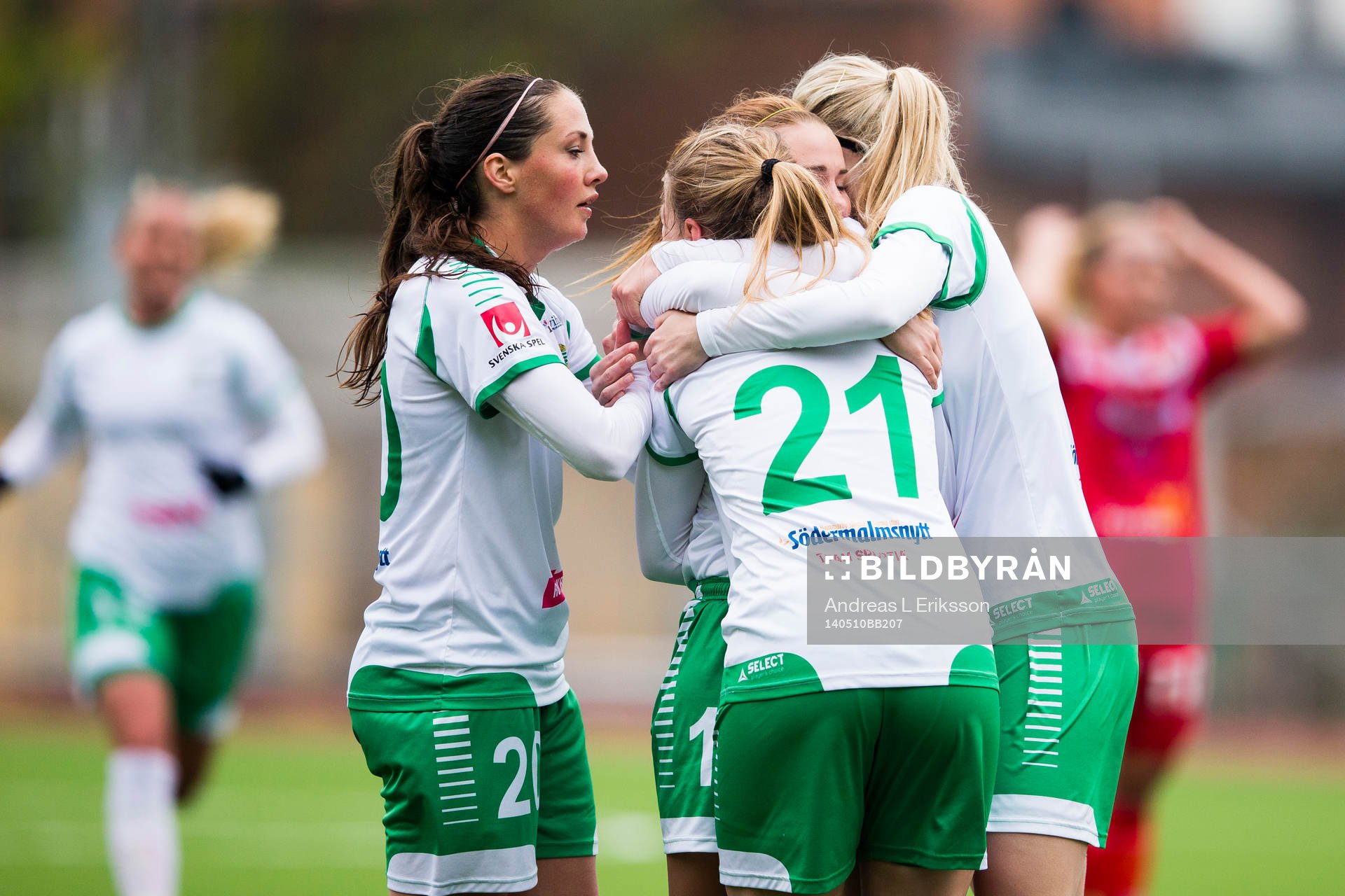 Hammarbys Emma Jansson jublar