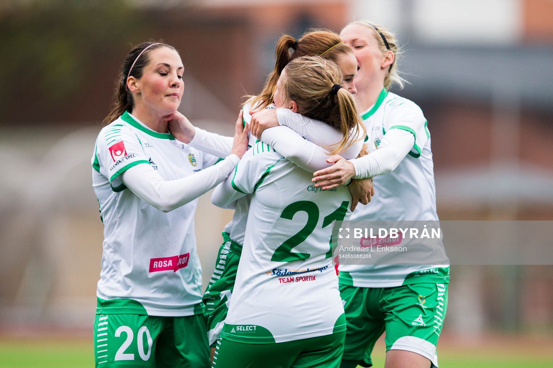 Hammarbys Emma Jansson jublar