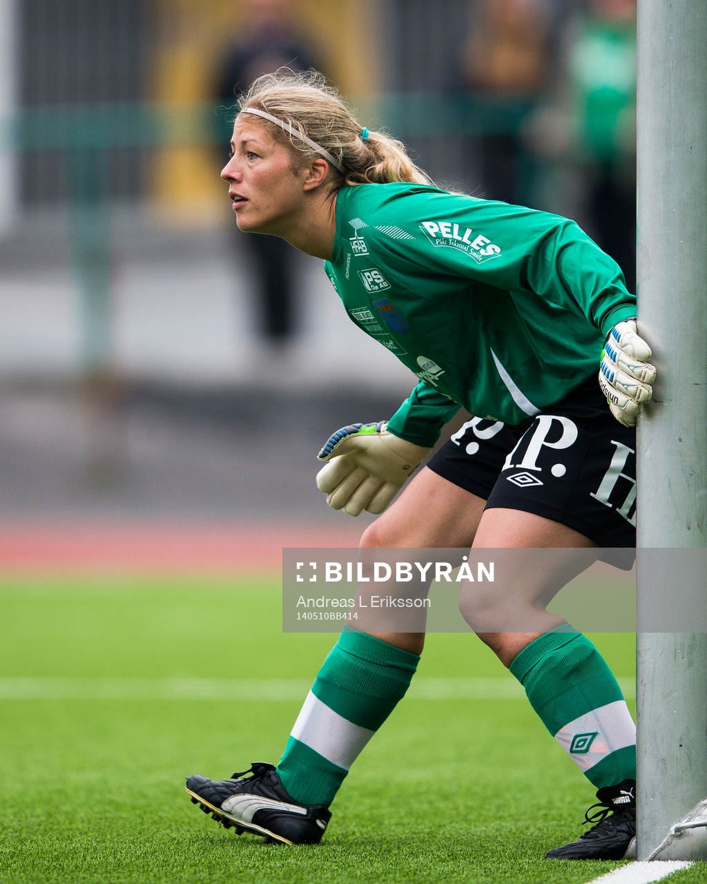 Halmias målvakt Anna Eckert