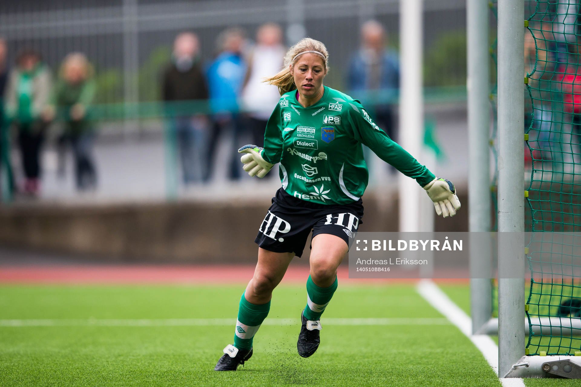 Halmias målvakt Anna Eckert