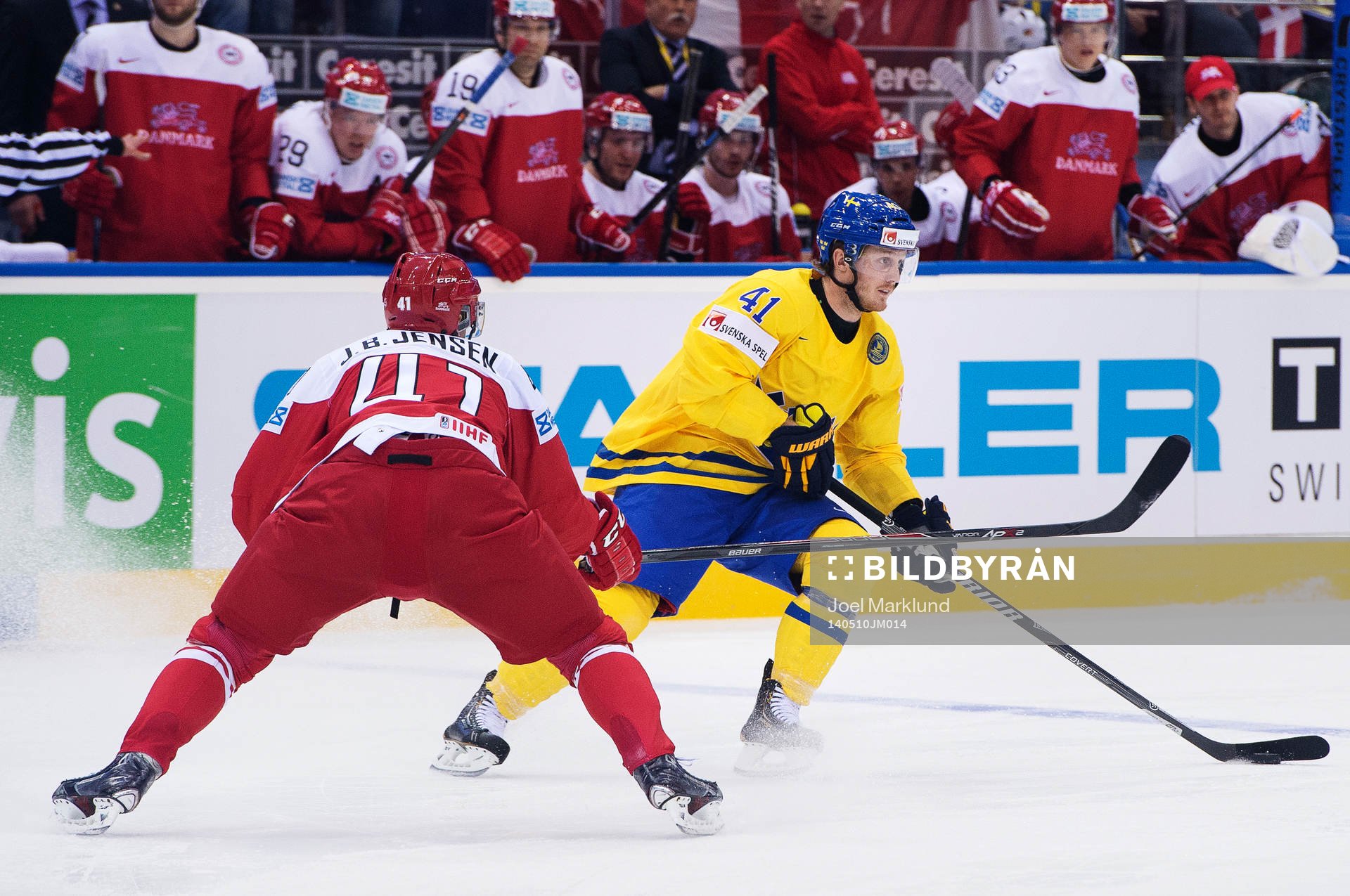 Danmarks Jesper B Jensen utmanas av Sveriges Gustav Nyquist