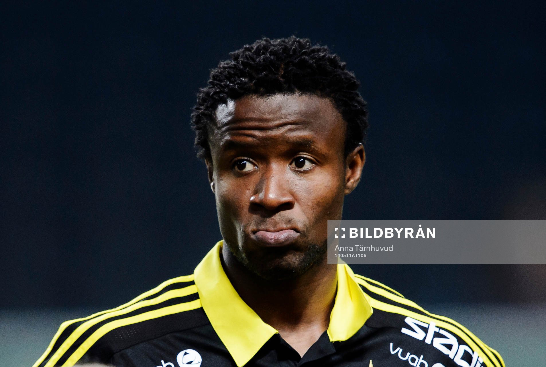 s Kennedy Igboananike innan fotbollsmatchen i Allsvenskan