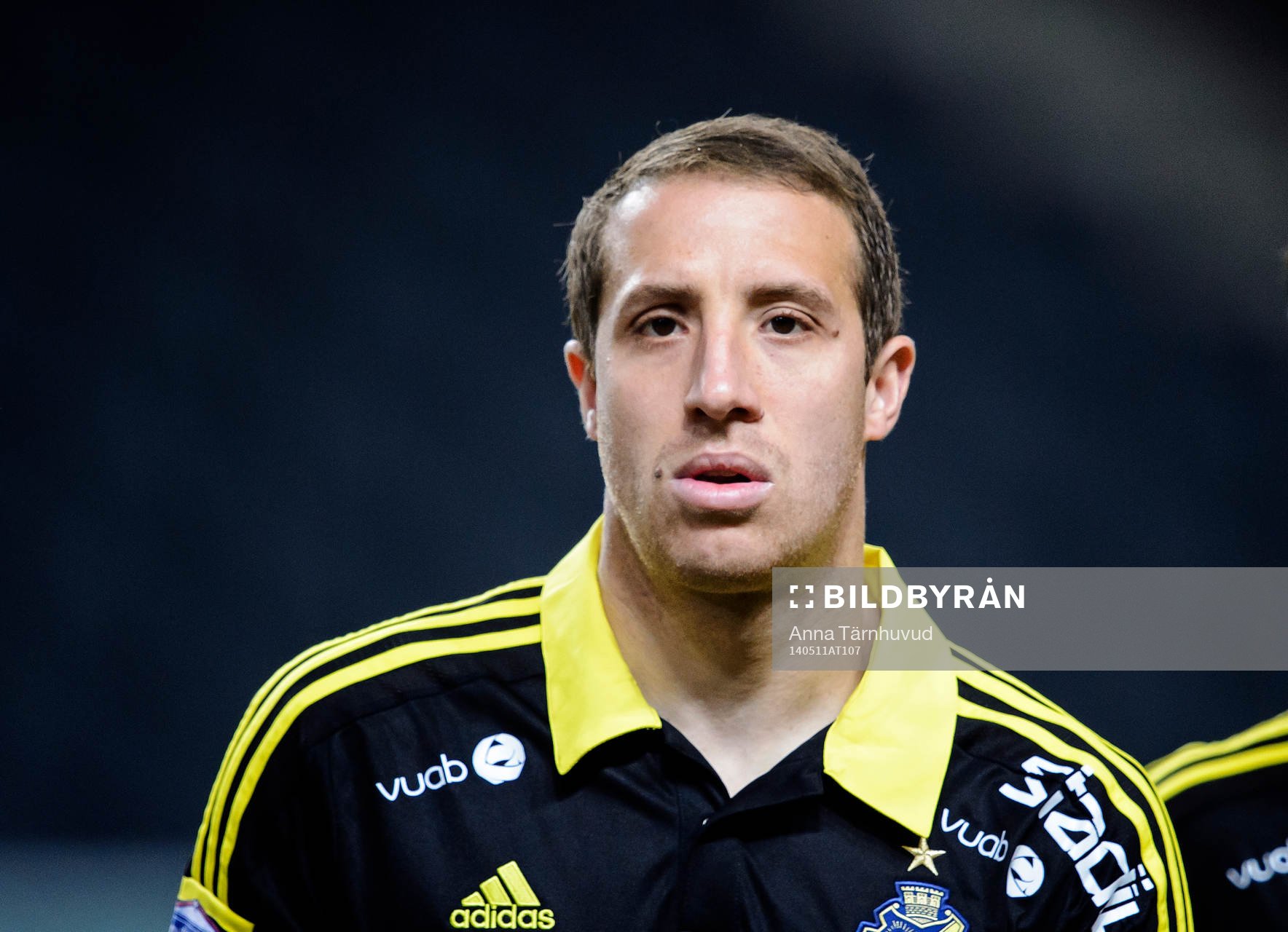 s Kenny Pavey innan fotbollsmatchen i Allsvenskan mellan
