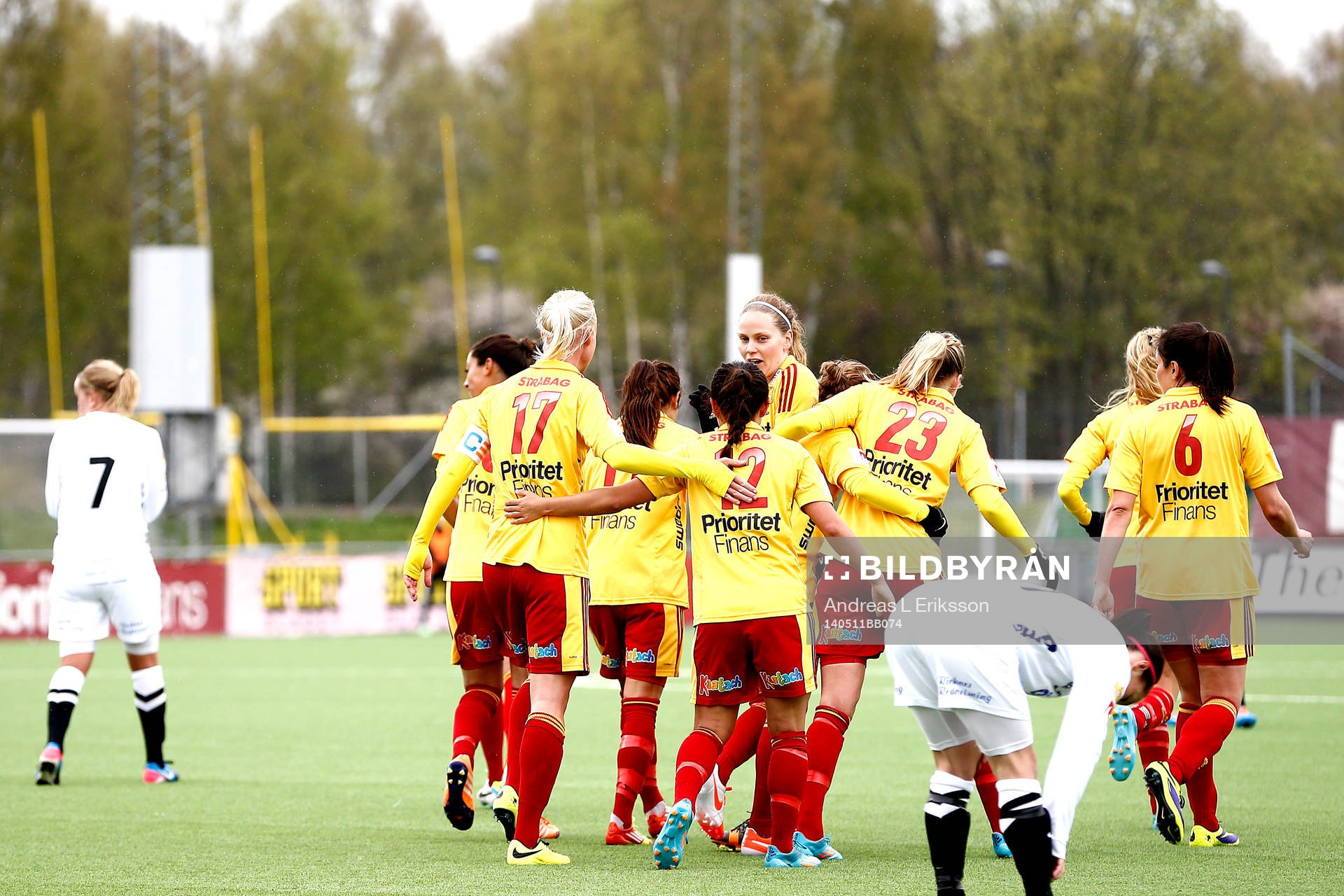 Tyresös spelare jublar