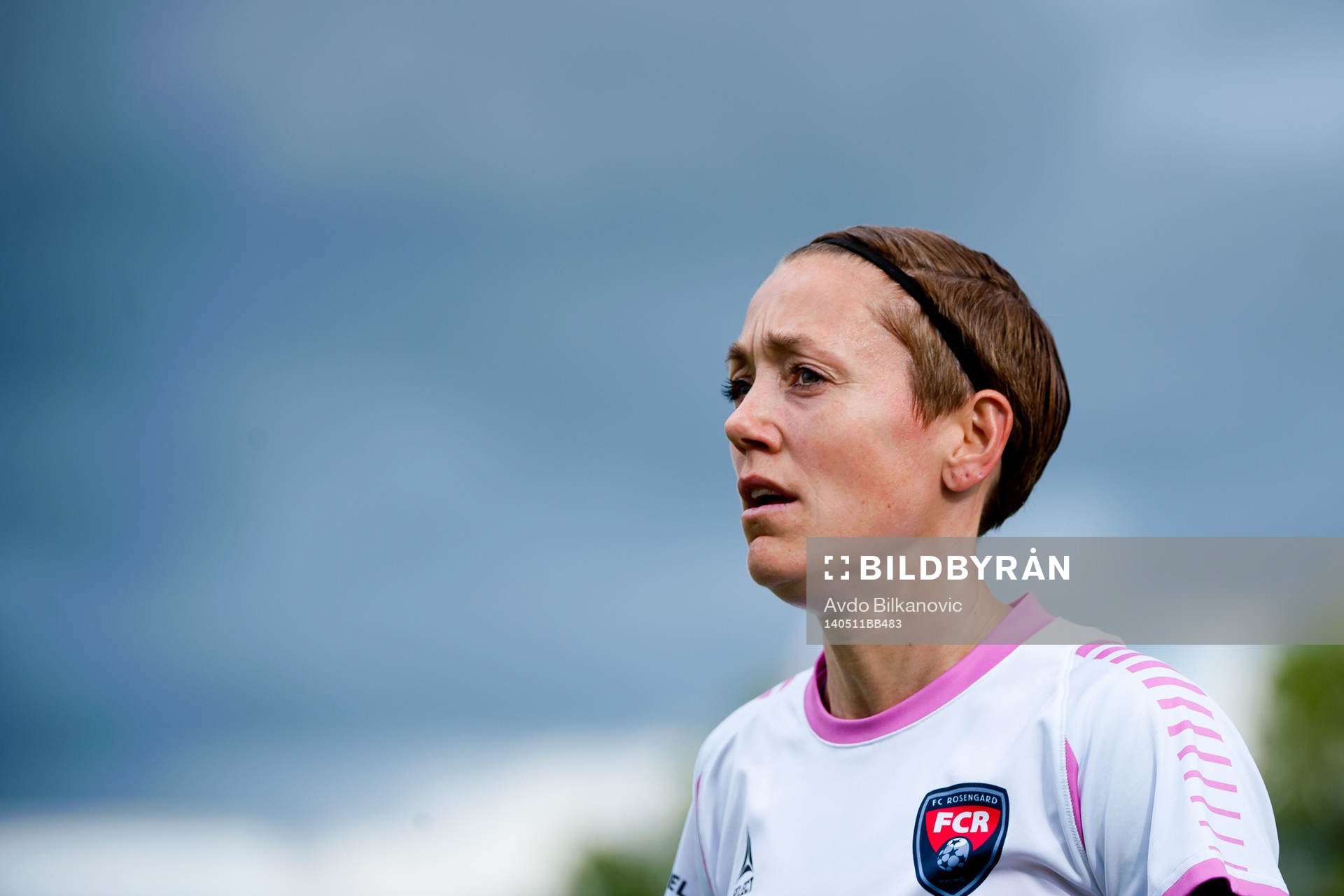 Rosengårds Therese Sjögran under fotbollsmatchen i Damallsvenskan mellan Kristianstad och Rosengård den 11 maj 2014 i Kristianstad
