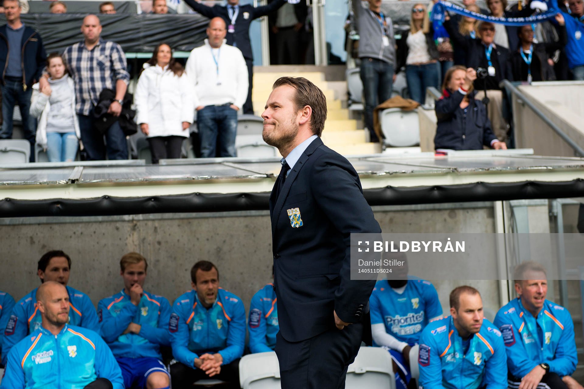 IFK Göteborgs tränare Mikael Stahre innan fotbollsmatchen