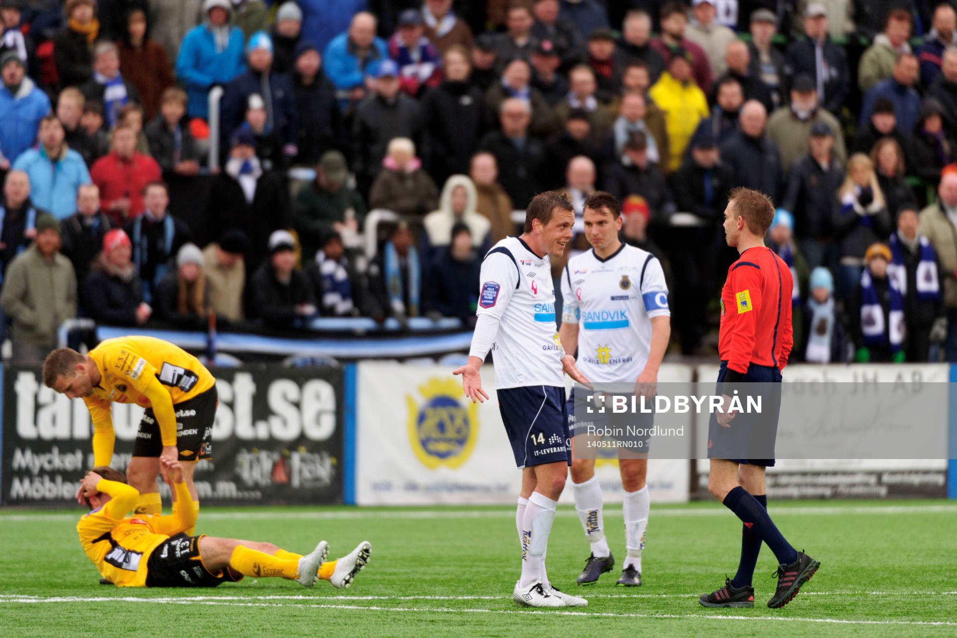 Jens Portin, Gefle spelar oskyldig mot domare Johan Hamlin