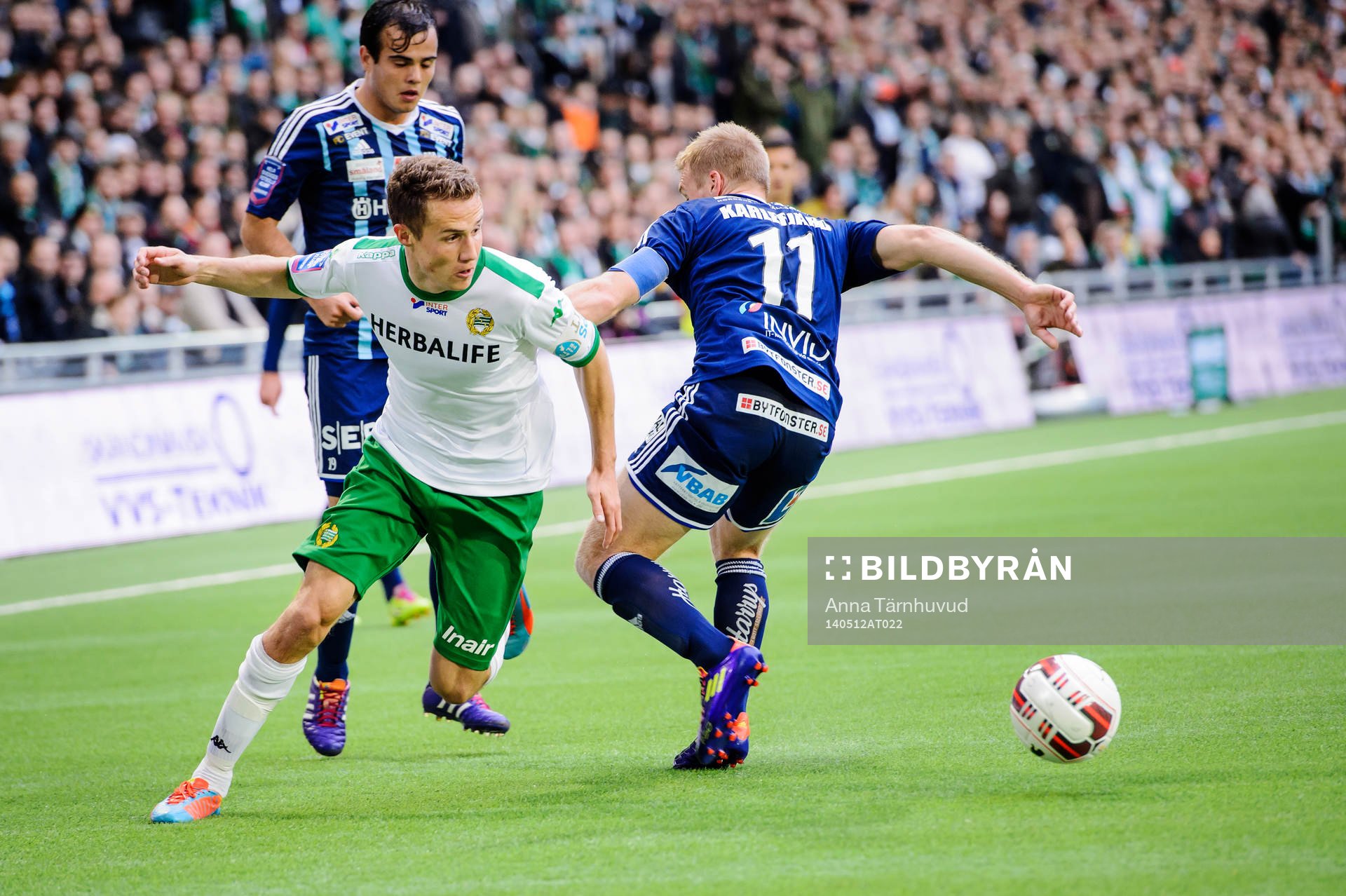 Hammarbys Fredrik Torsteinbø och Husqvarnas Johan