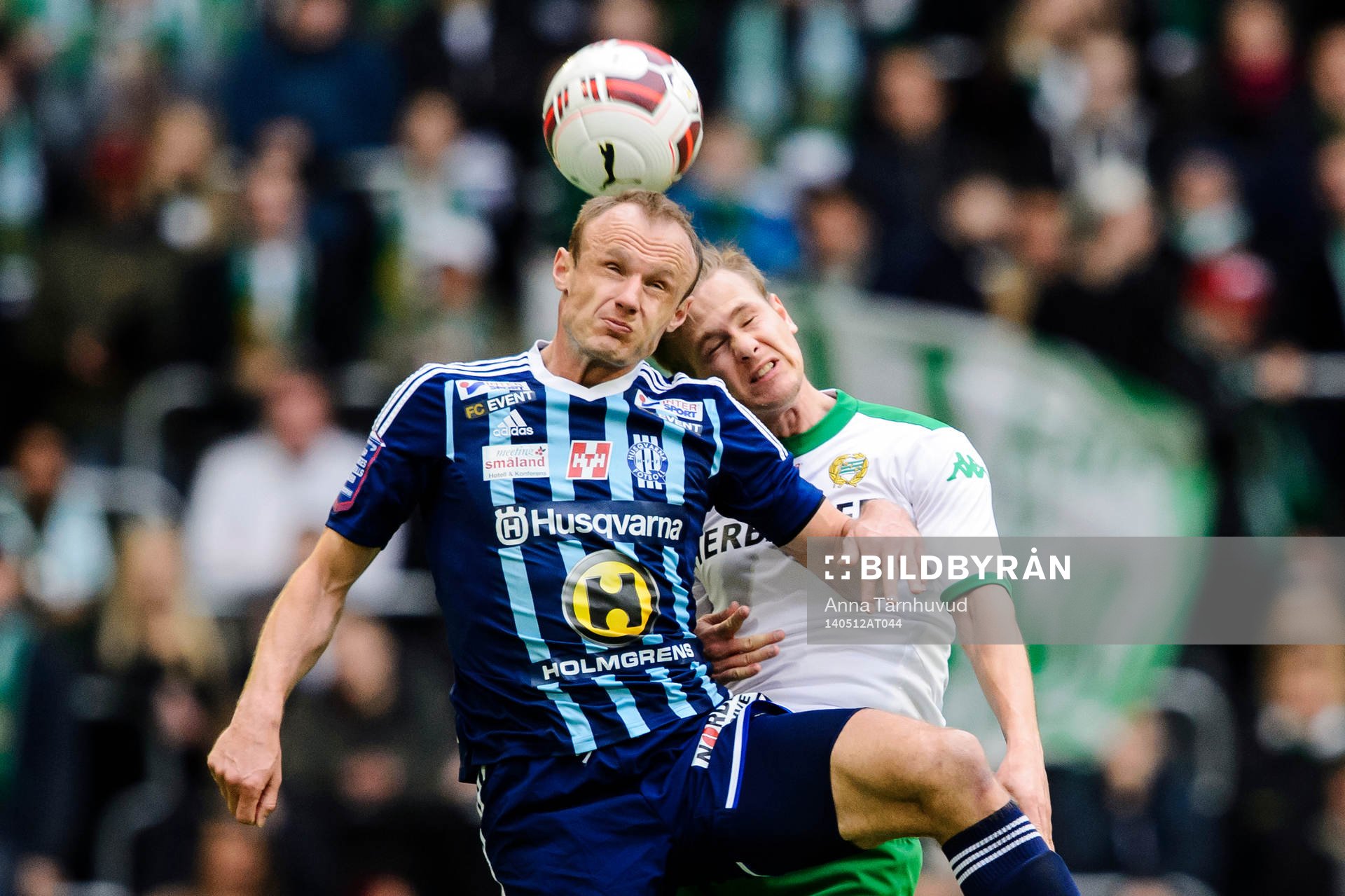 Husqvarnas Dragan Kapcevic och Hammarbys Erik Israelsson
