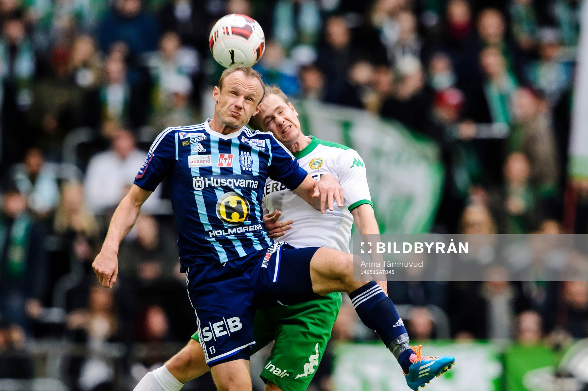 Husqvarnas Dragan Kapcevic och Hammarbys Erik Israelsson