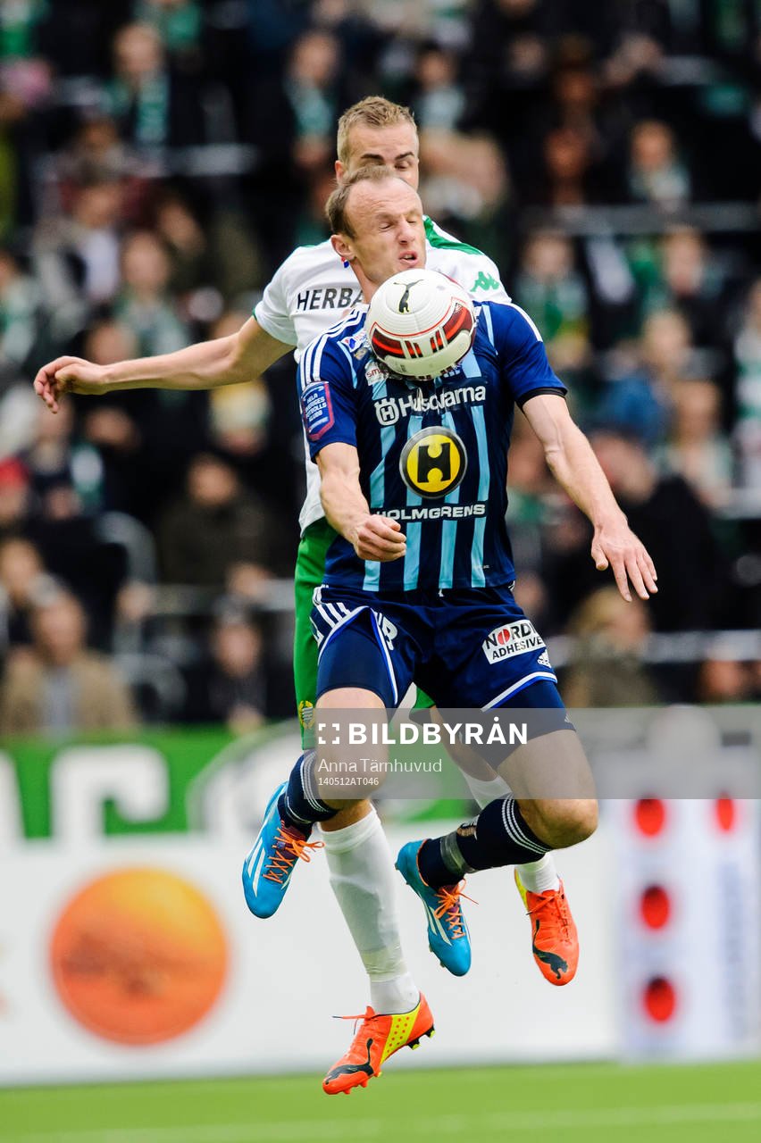 Husqvarnas Dragan Kapcevic och Hammarbys Daniel Theorin