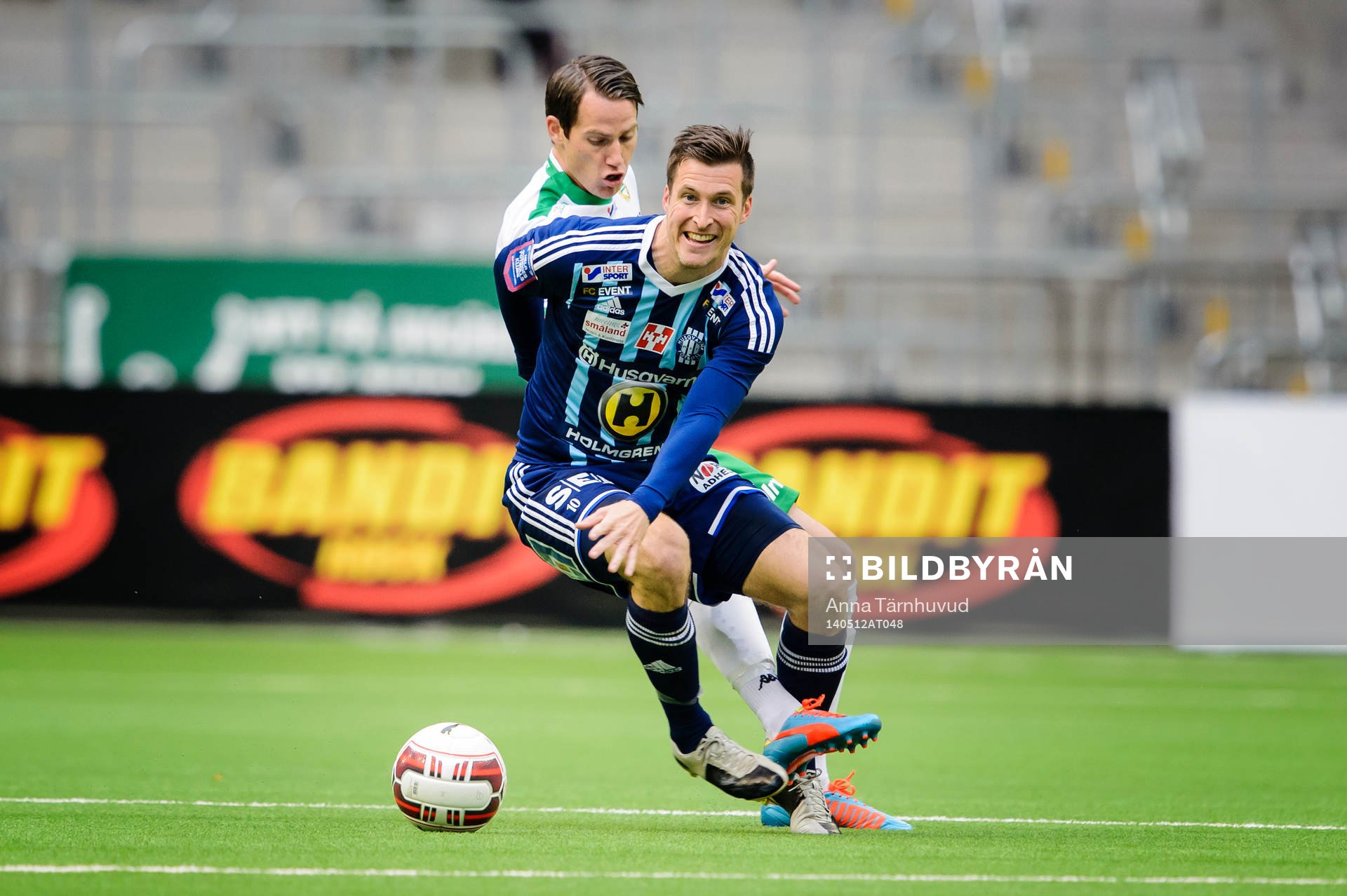 Husqvarnas Andreas Tegström och Hammarbys Johan Persson