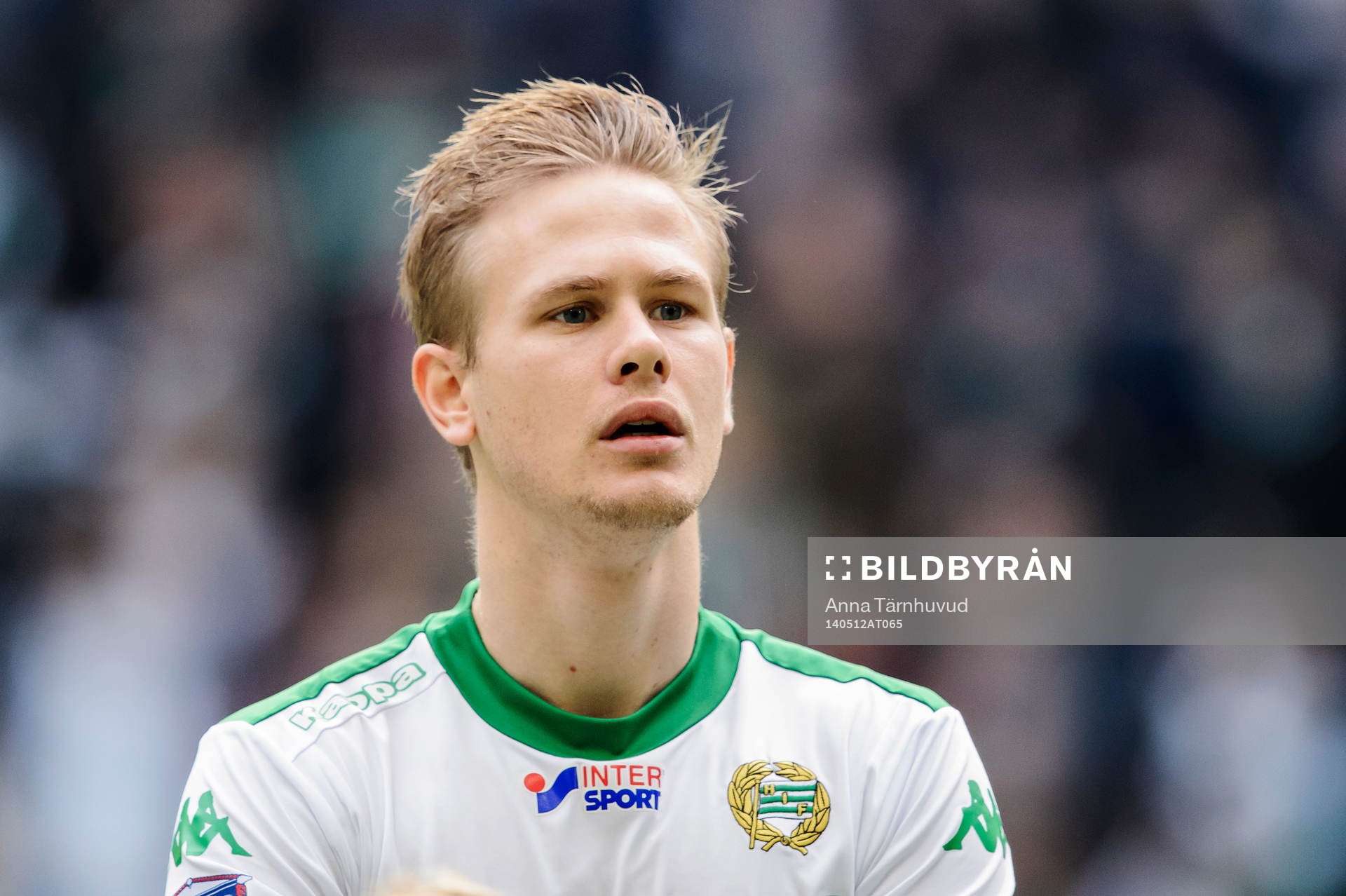 Porträtt på Hammarbys Erik Israelsson innan