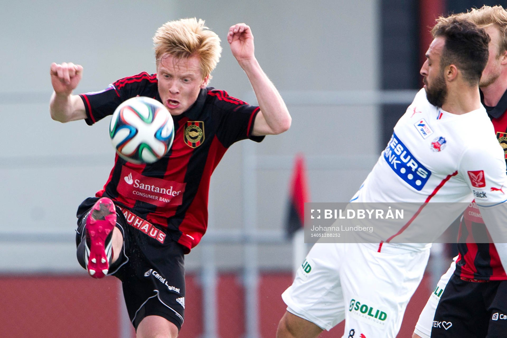 Brommapojkarnas Gustav Sandberg Magnusson mot Helsingborgs