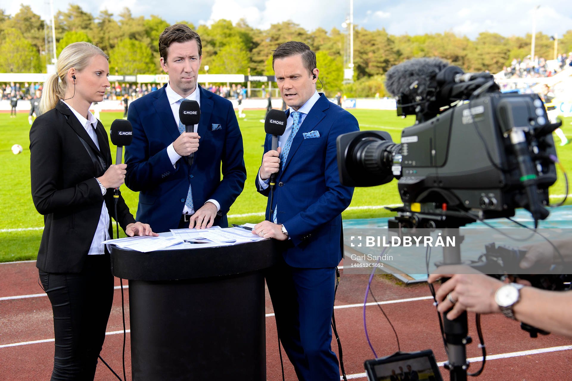 Malin Jonsson, Jonas Dahlquist och Jon Persson, Cmore,