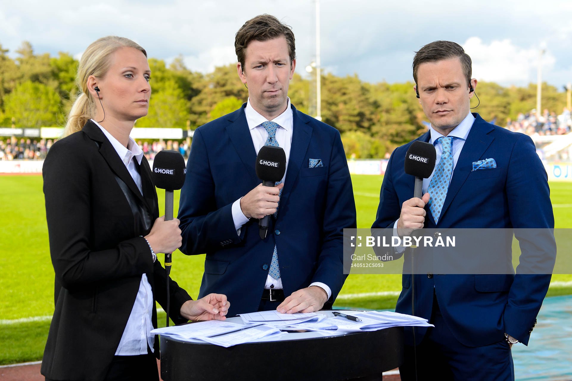 Malin Jonsson, Jonas Dahlquist och Jon Persson, Cmore,