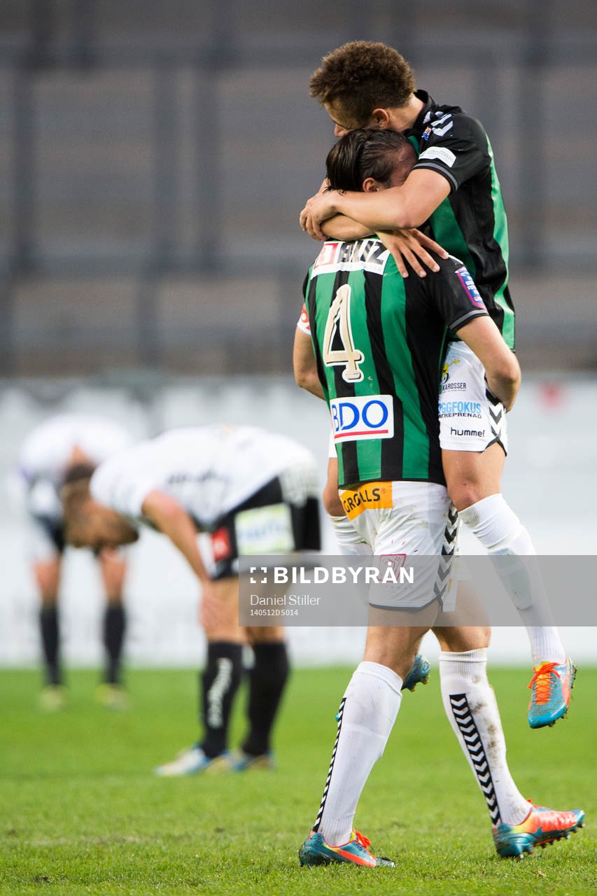 GAIS Mirza Mujcic och Malkolm Moenza jublar