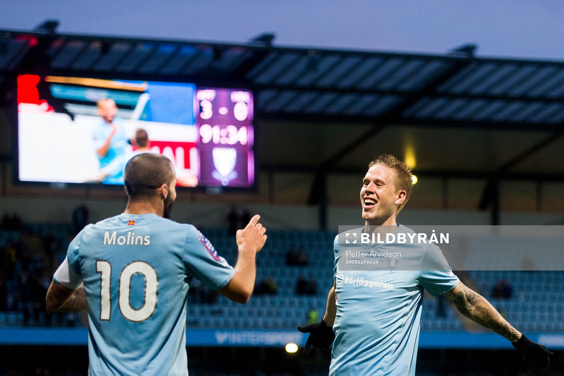 Malmö FFs Guillermo Molins jublar