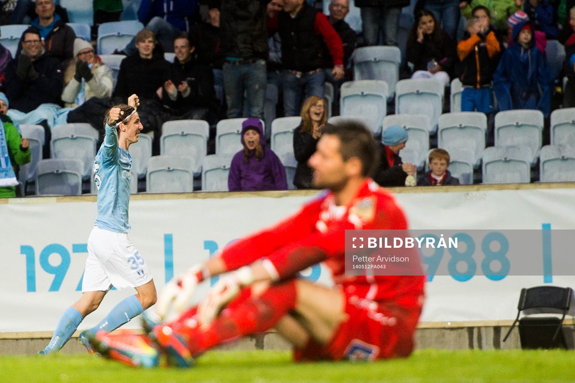 Malmö FFs Pawel Cibicki jublar