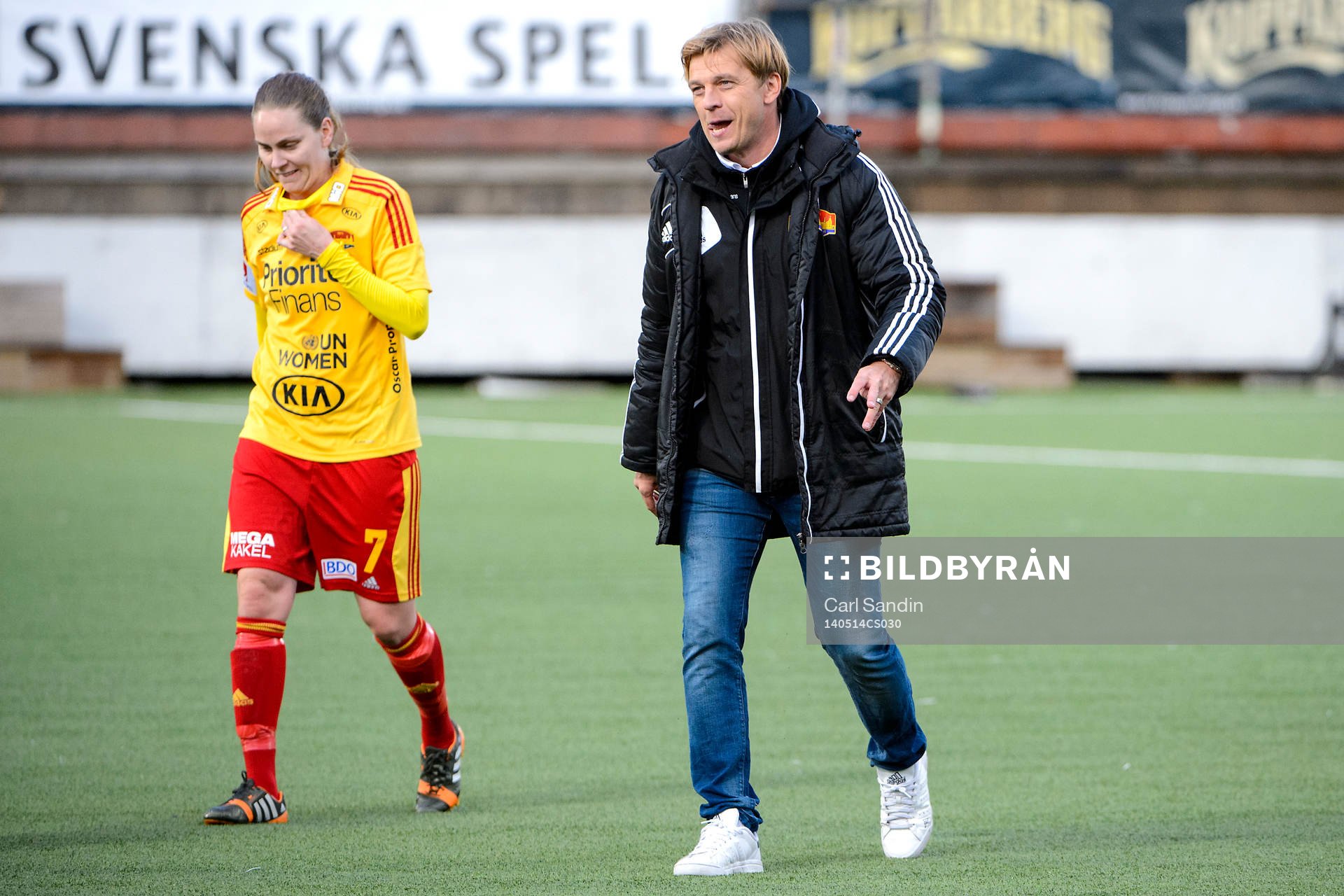 Tyresös Lisa Dahlkvist och tränare Tony Gustavsson