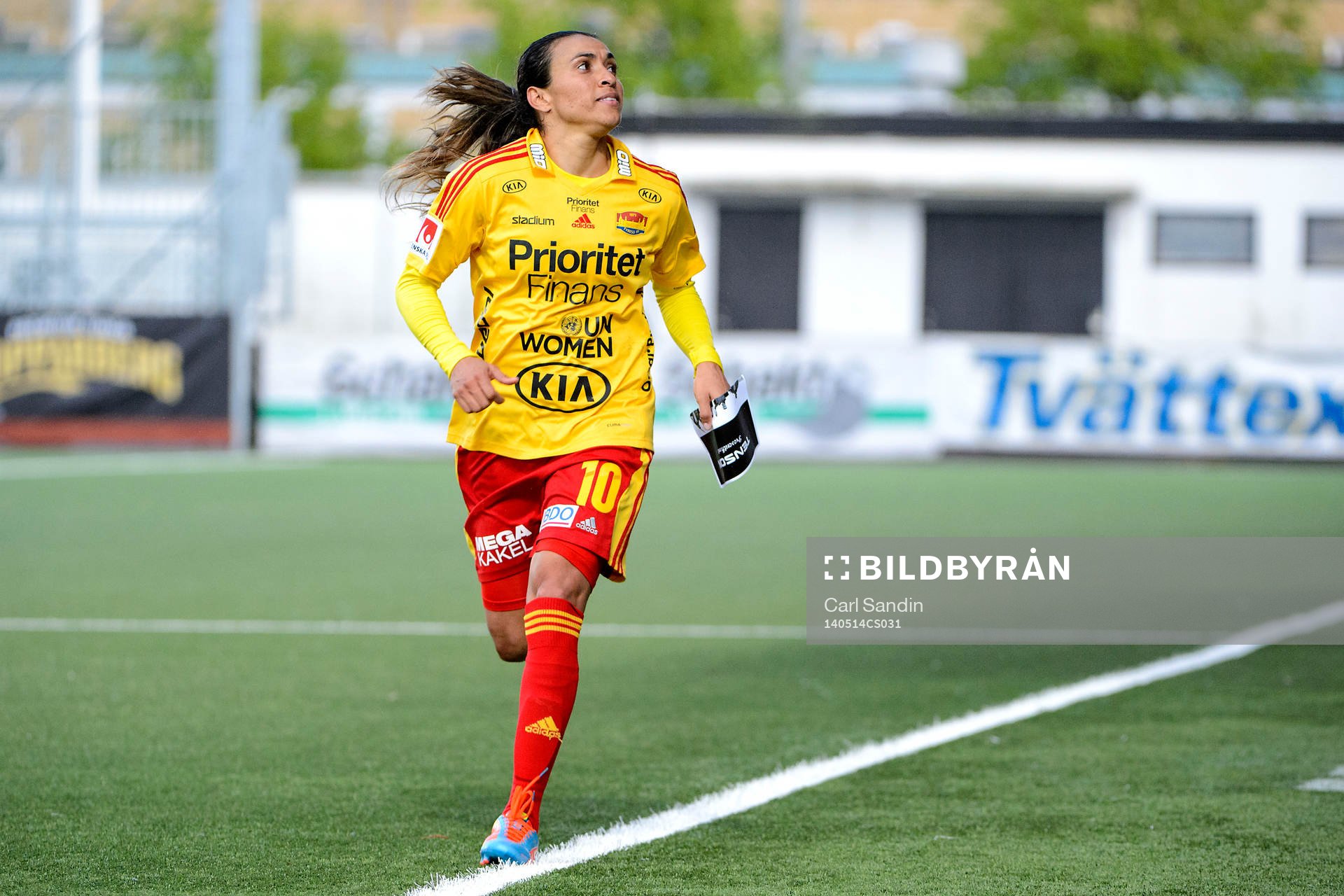 Tyresös Marta Vieira da Silva  lämnar planen