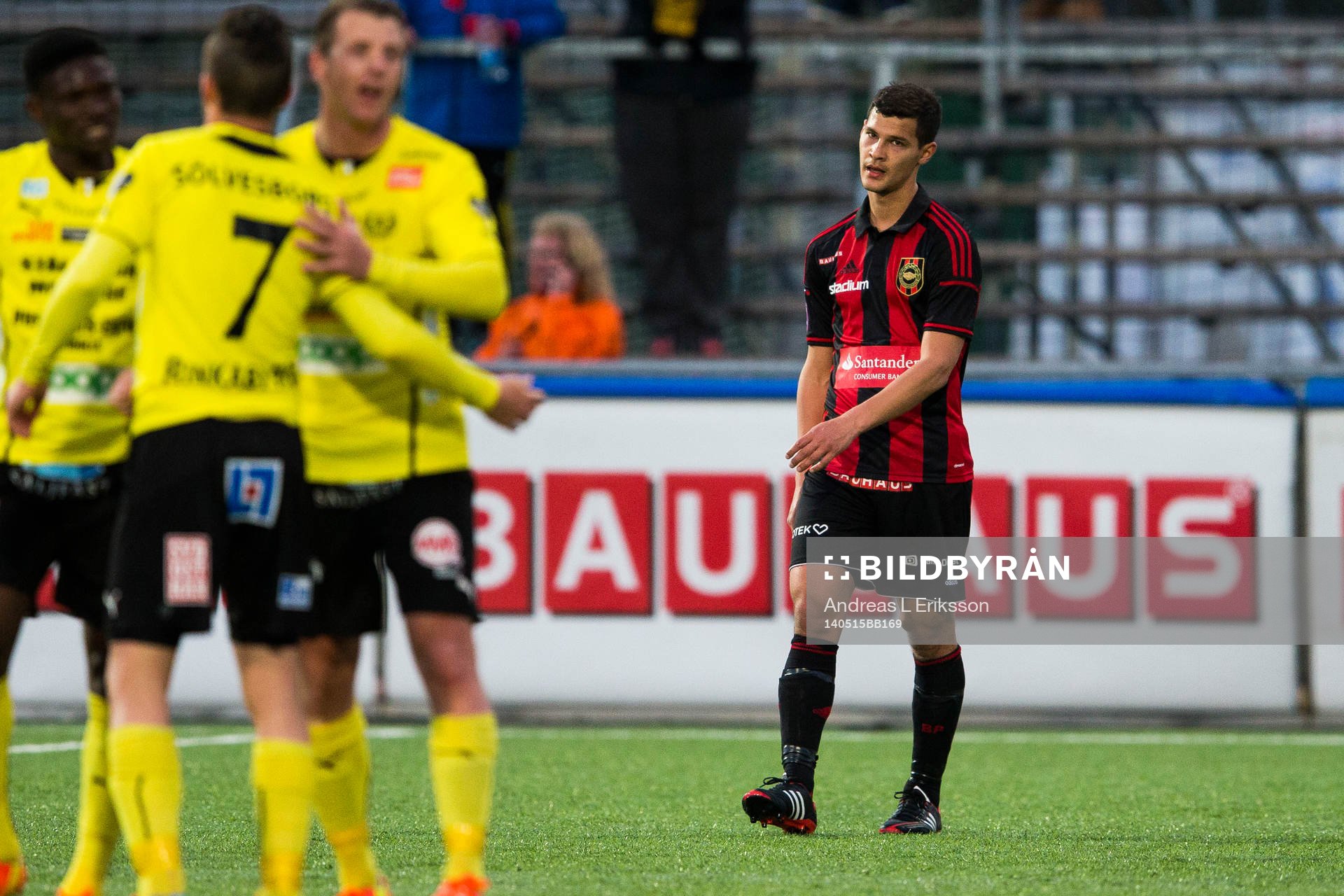 Brommapojkarnas Mauricio Albornoz deppar