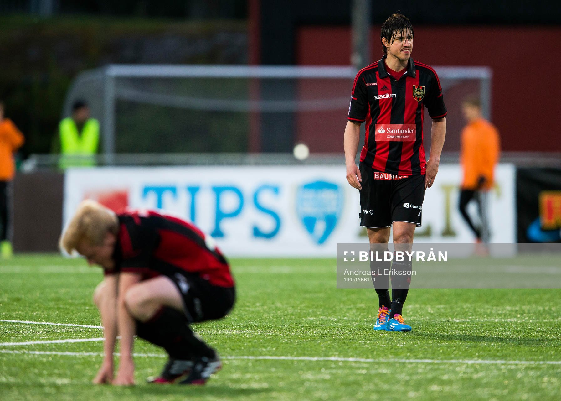 Brommapojkarnas Gabriel Petrovic deppar