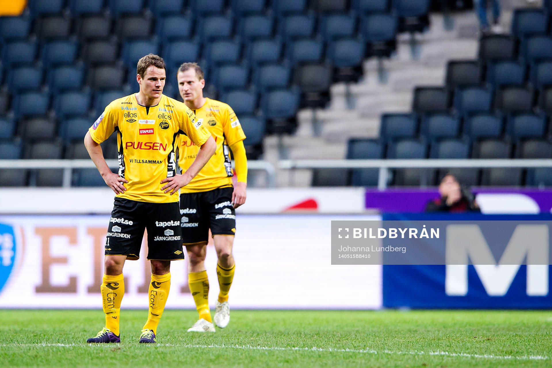 Elfsborgs Henning Hauger och Daniel Mobaeck deppar