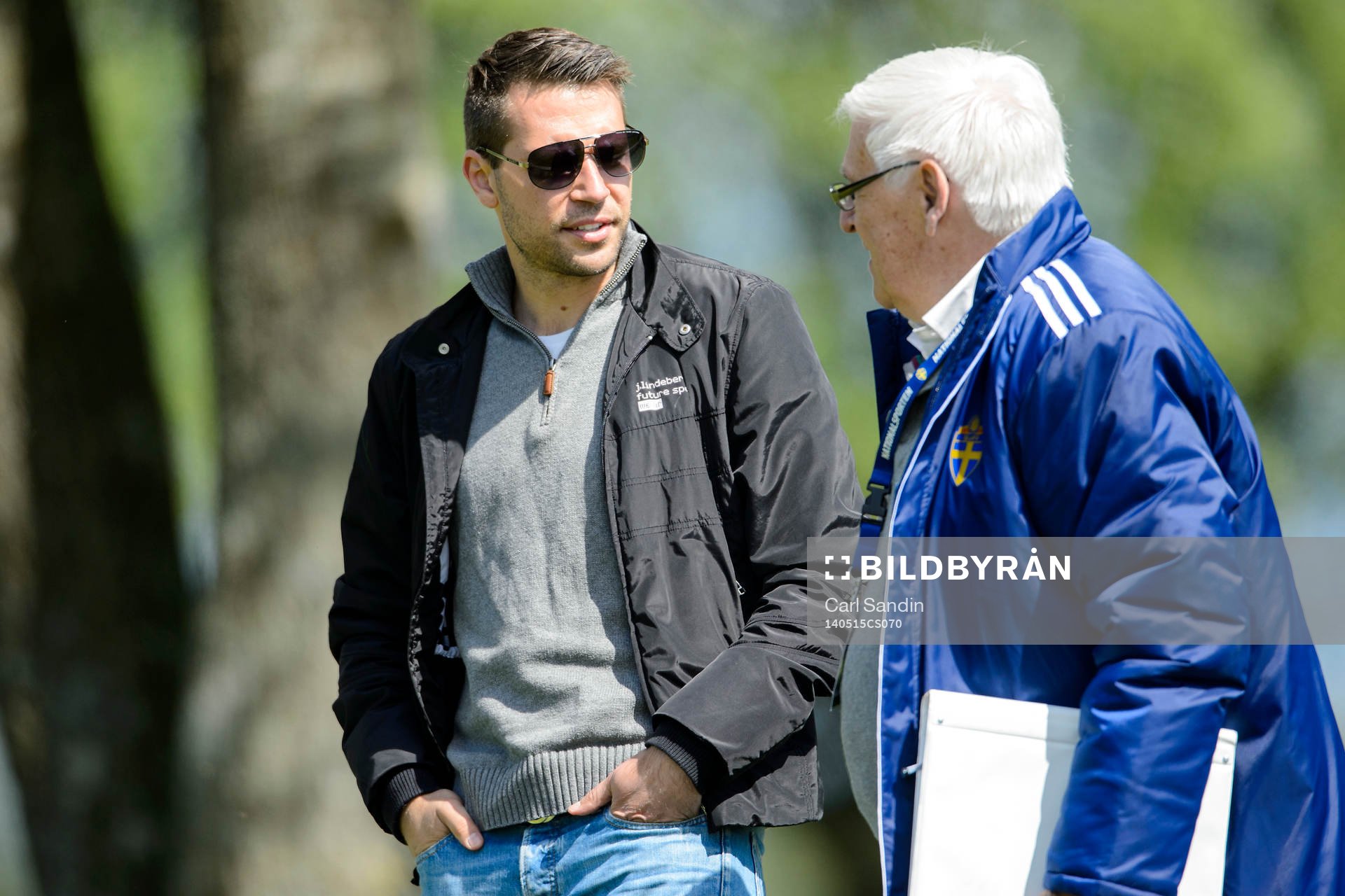 Stefan Selakovic under fotbollsmatchen mellan Sverige och Belgien den 15 maj 2014 i Vinberg.
