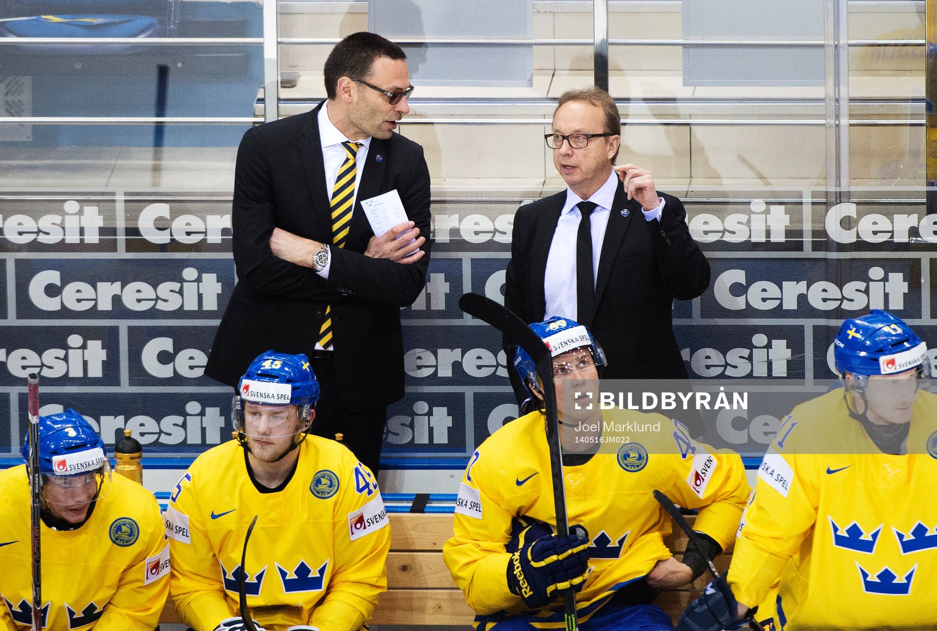 Sveriges assisterande tränare Peter Popovic och