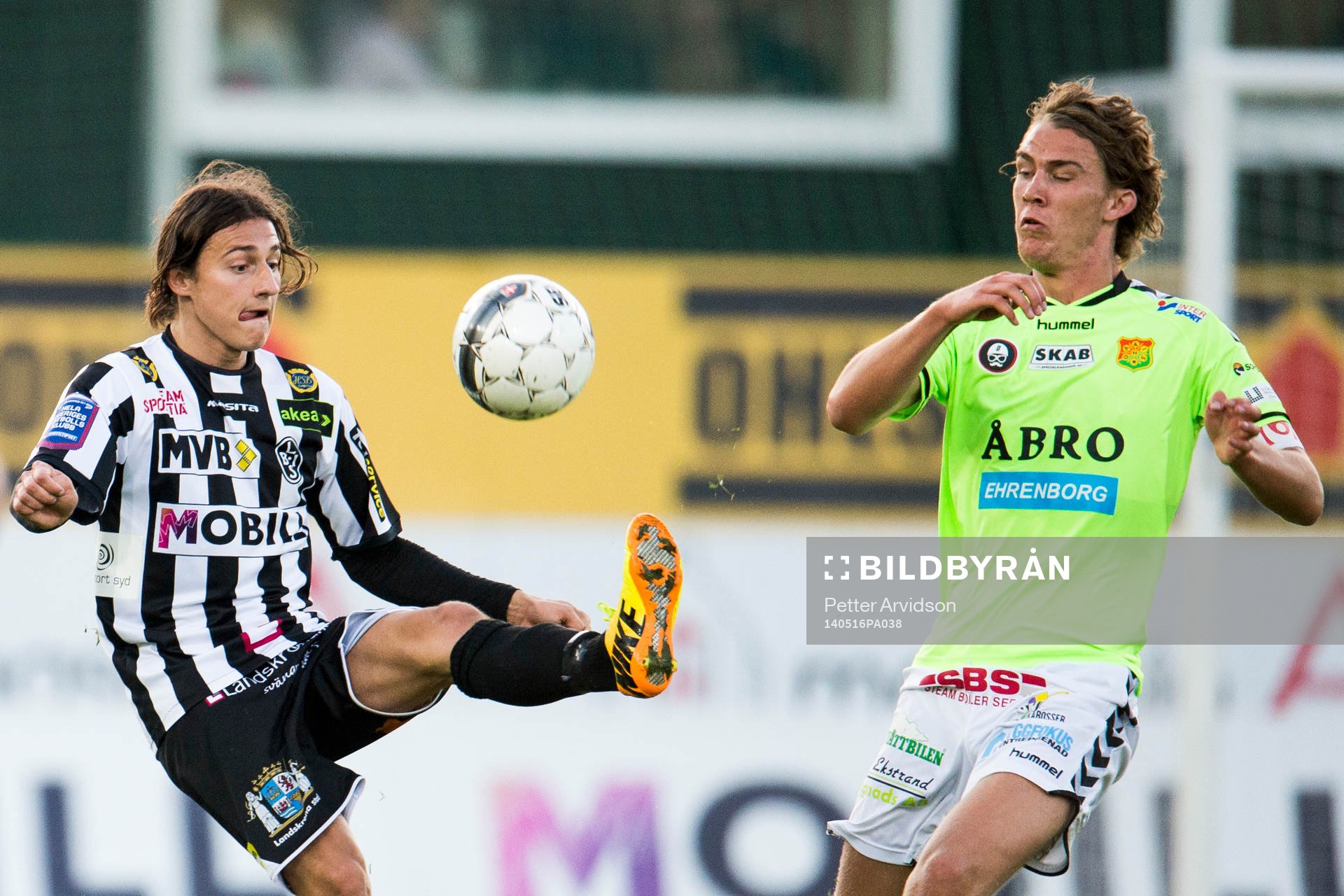 Landskronas Enis Ahmetovic och GAIS Fredrik Jonsson