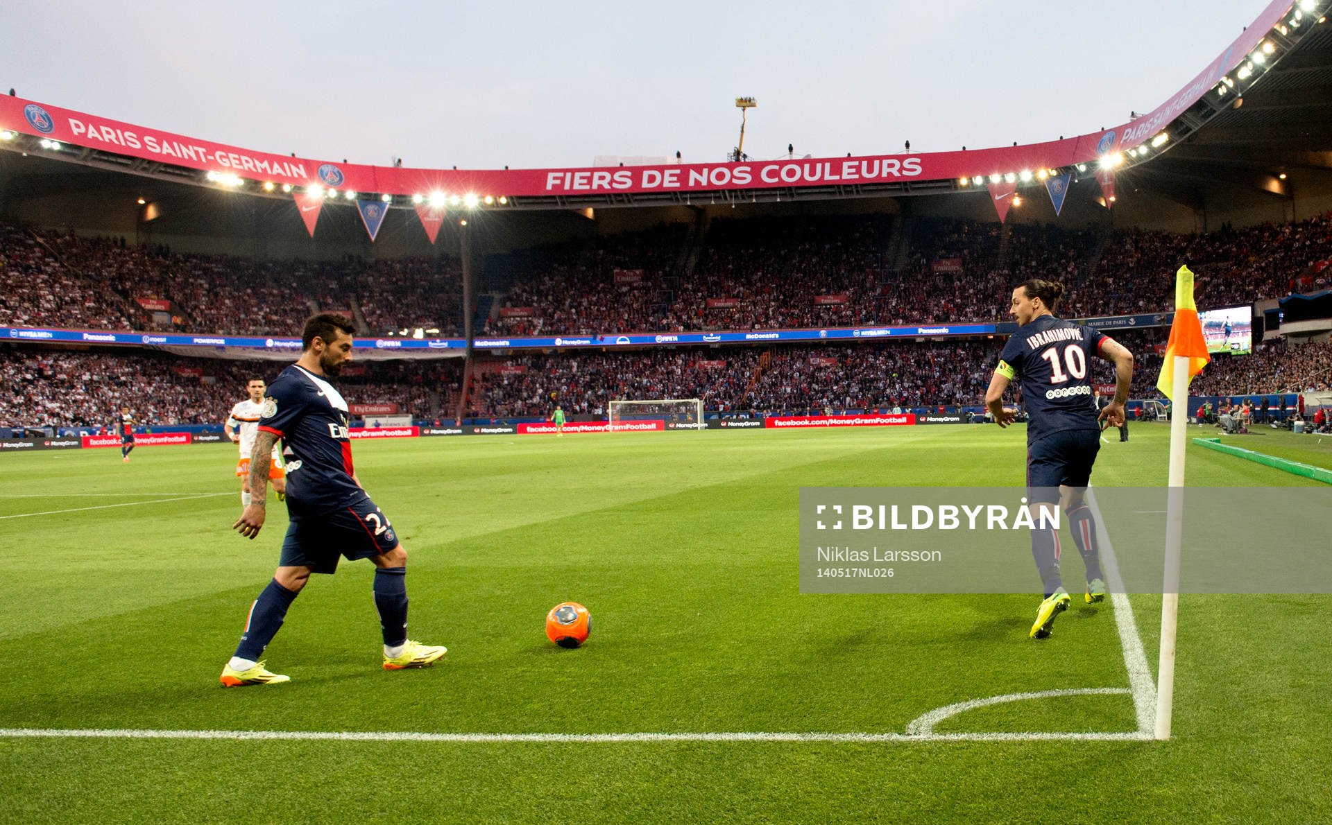 Zlatan Ibrahimovic och Ezequiel Lavezzi, Paris Saint