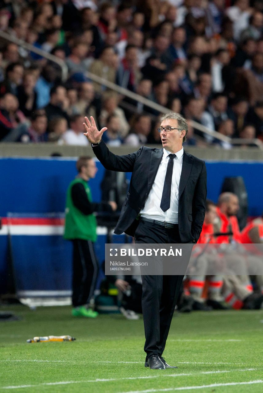 Laurent Blanc, tränare Paris Saint Germain under en