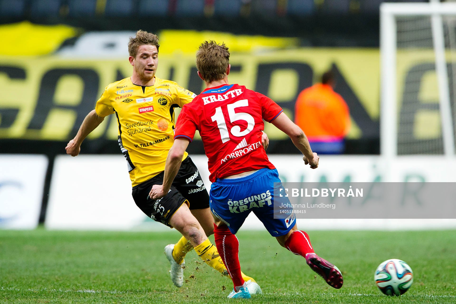 Elfsborgs Marcus Rohdén utmanar Helsingborgs Emil Krafth