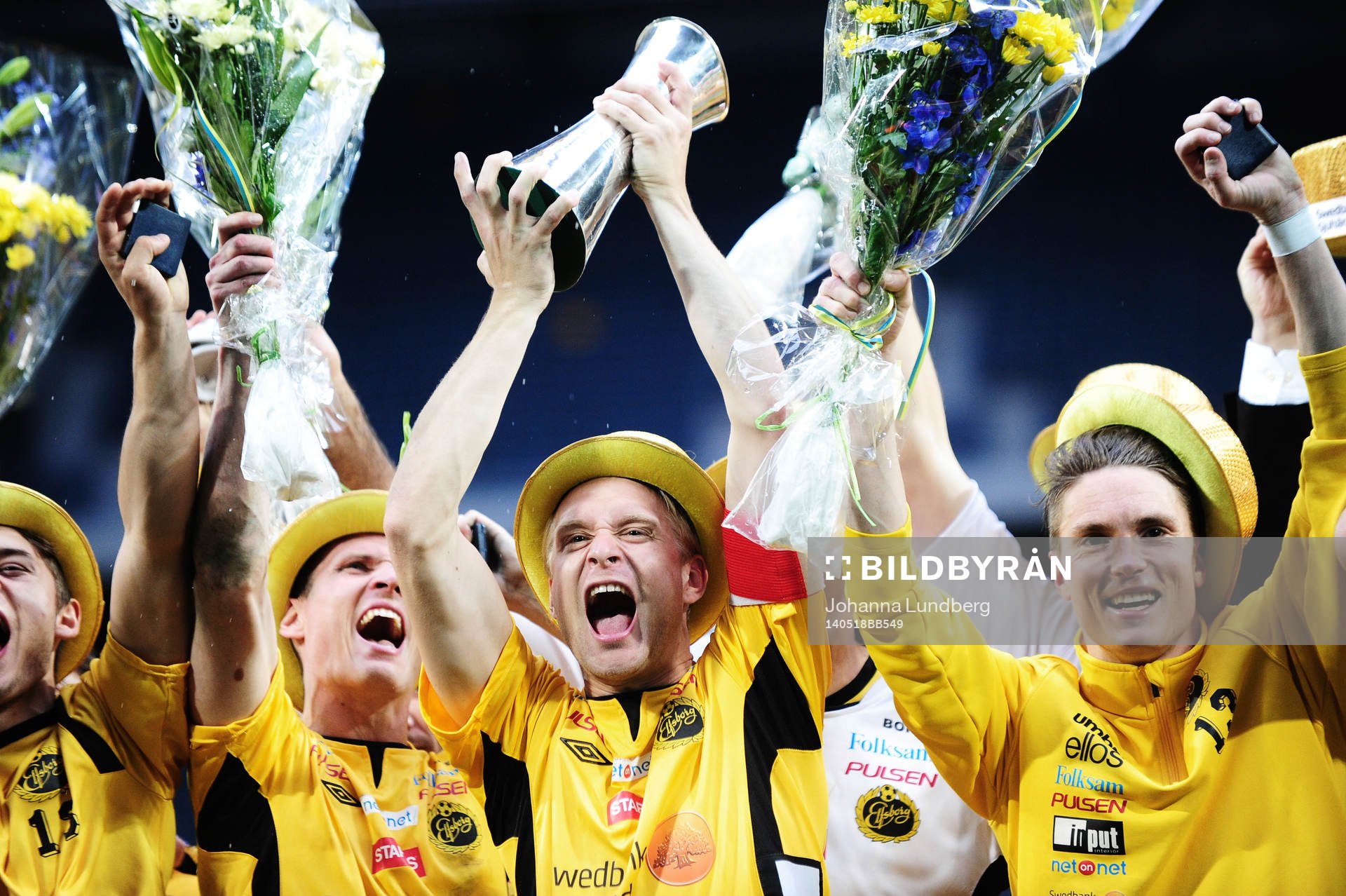 Elfsborgs Johan Larsson jublar
