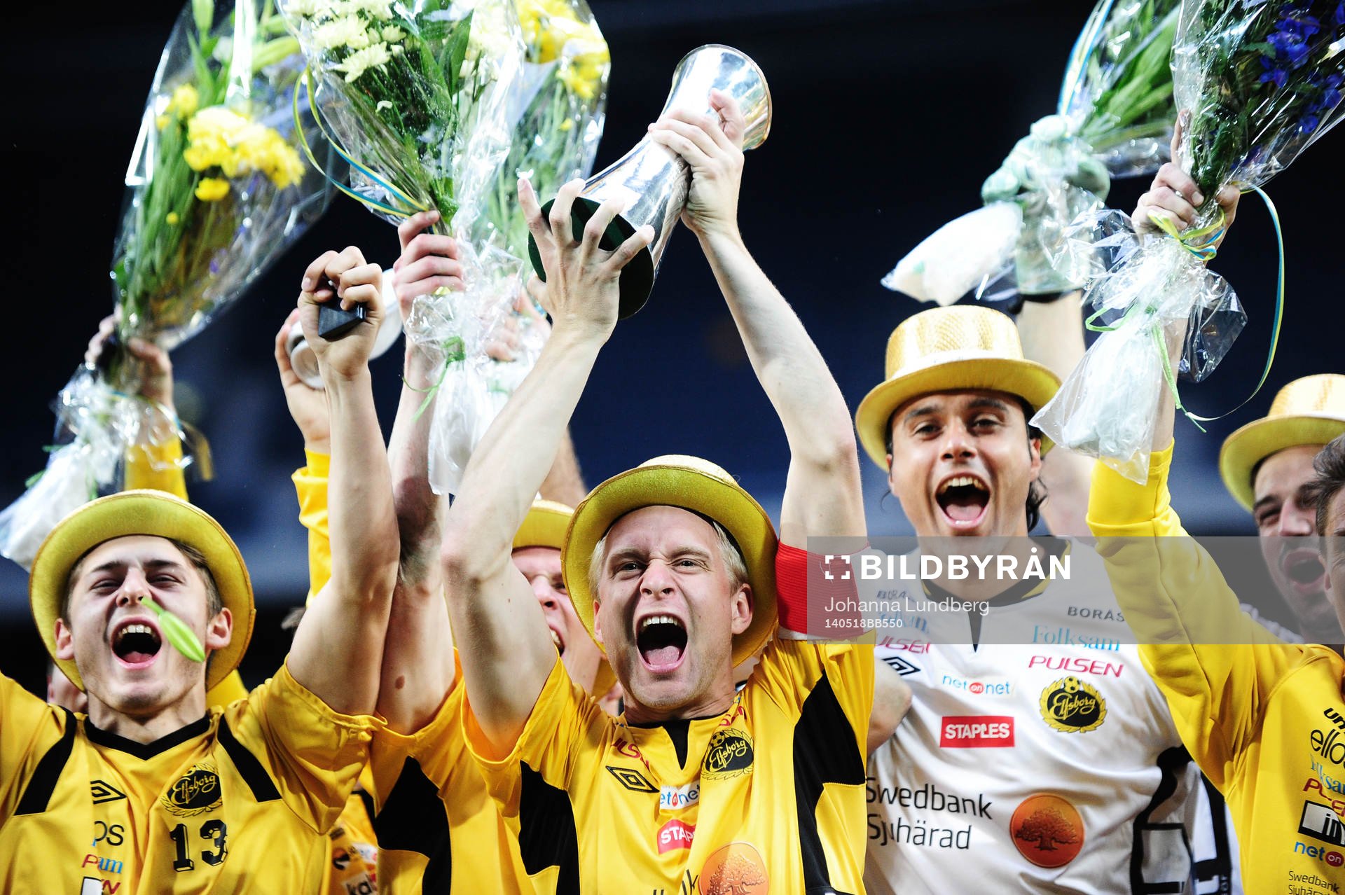 Elfsborgs Johan Larsson jublar