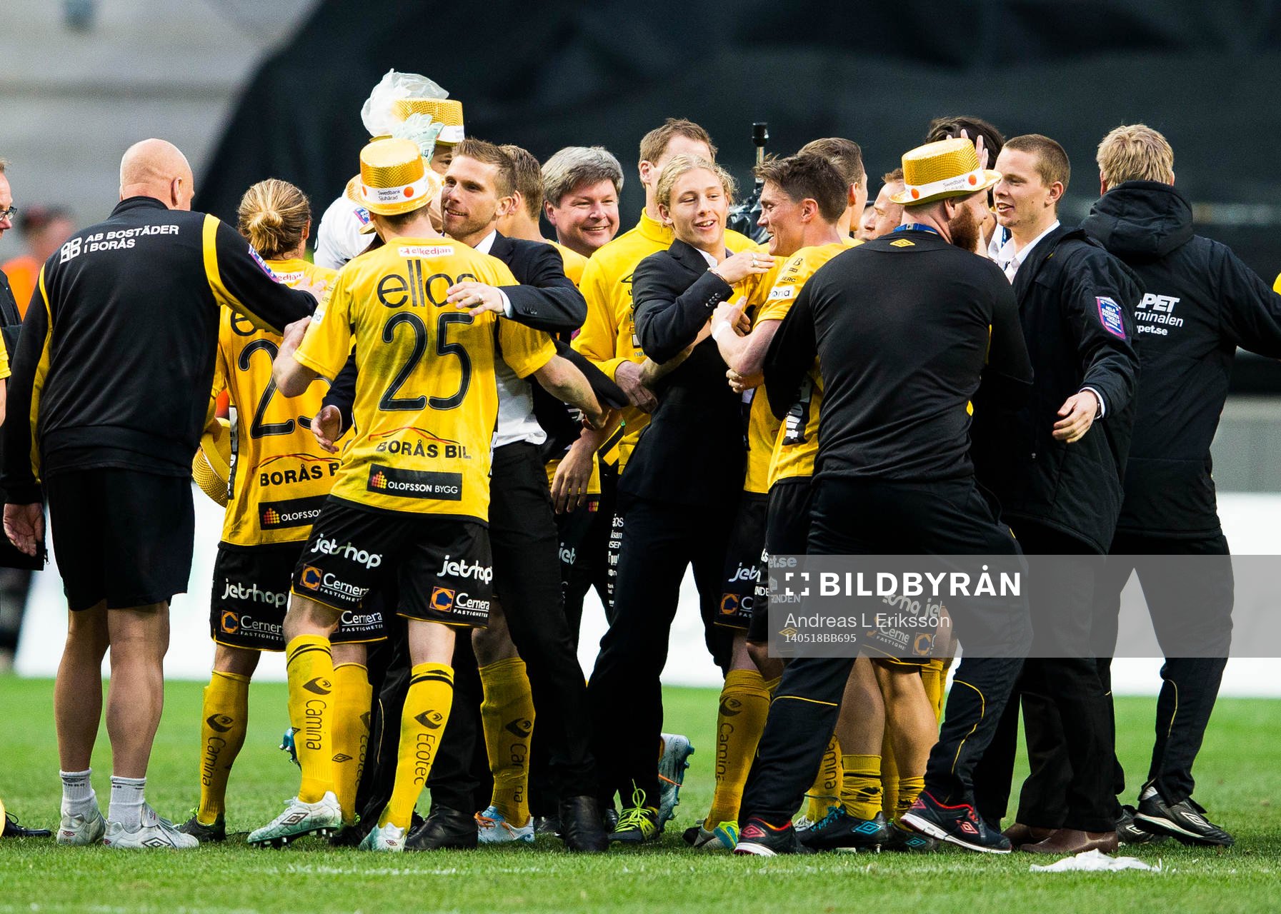 Elfsborgs spelare jublar