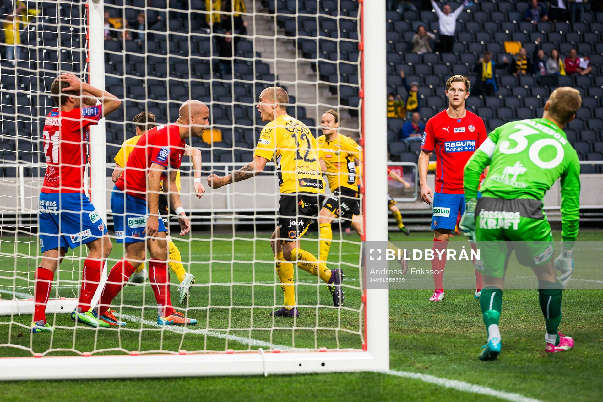 Helsingborgs Christoffer Andersson och Mattias Lindström