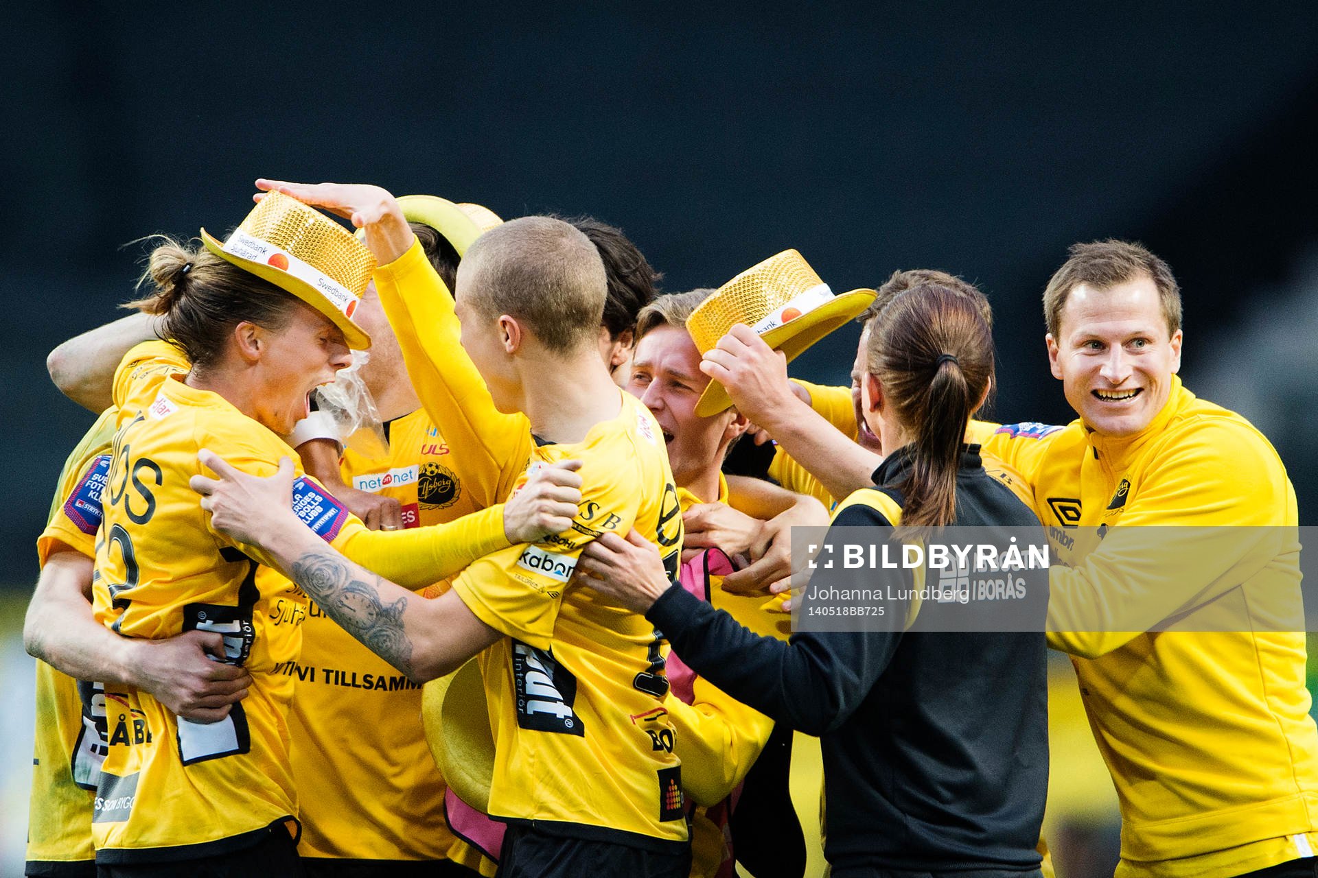 Elfsborgs spelare jublar