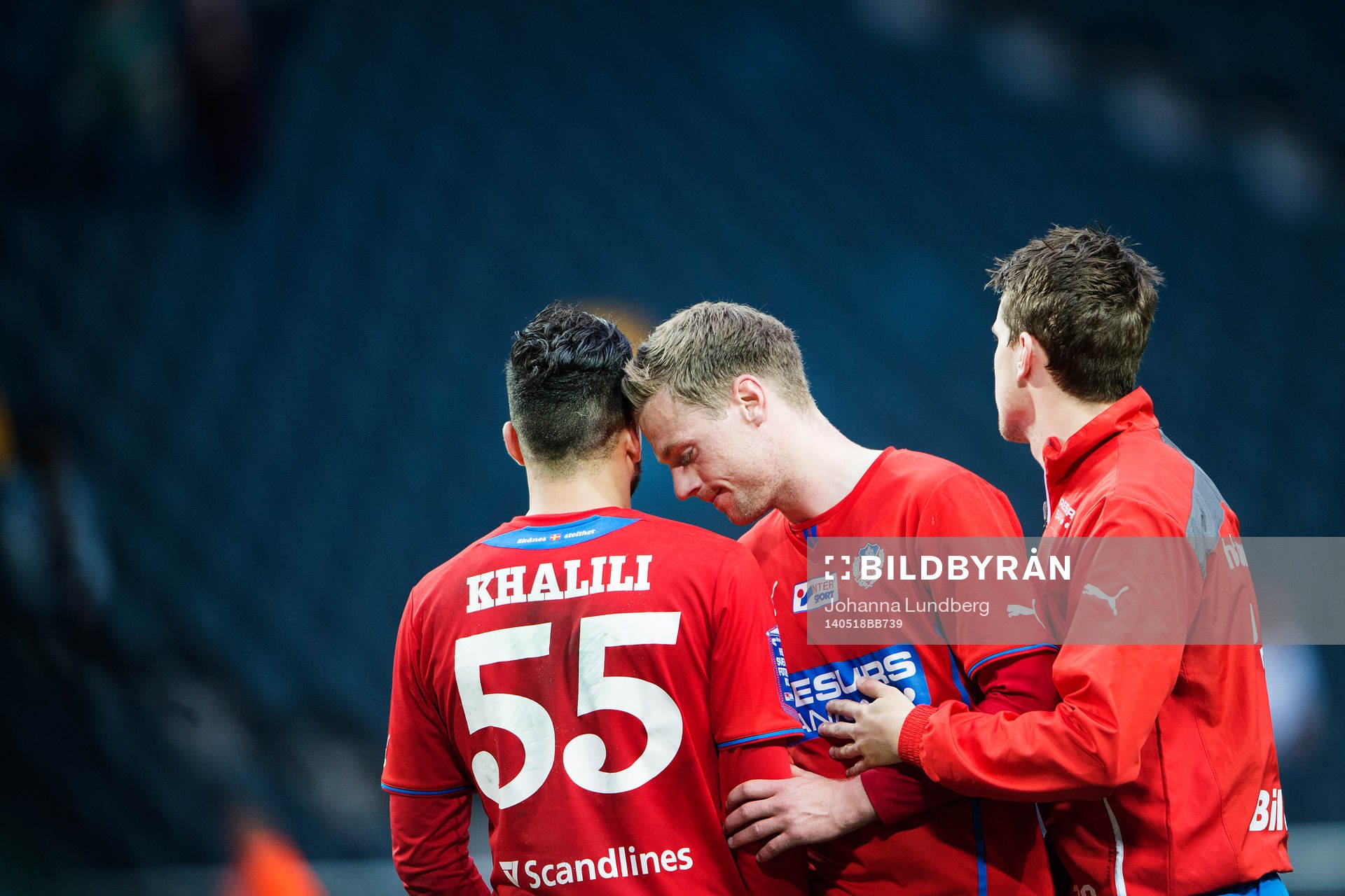 Helsingborgs Abdul Khalili, Peter Larsson och Jesper