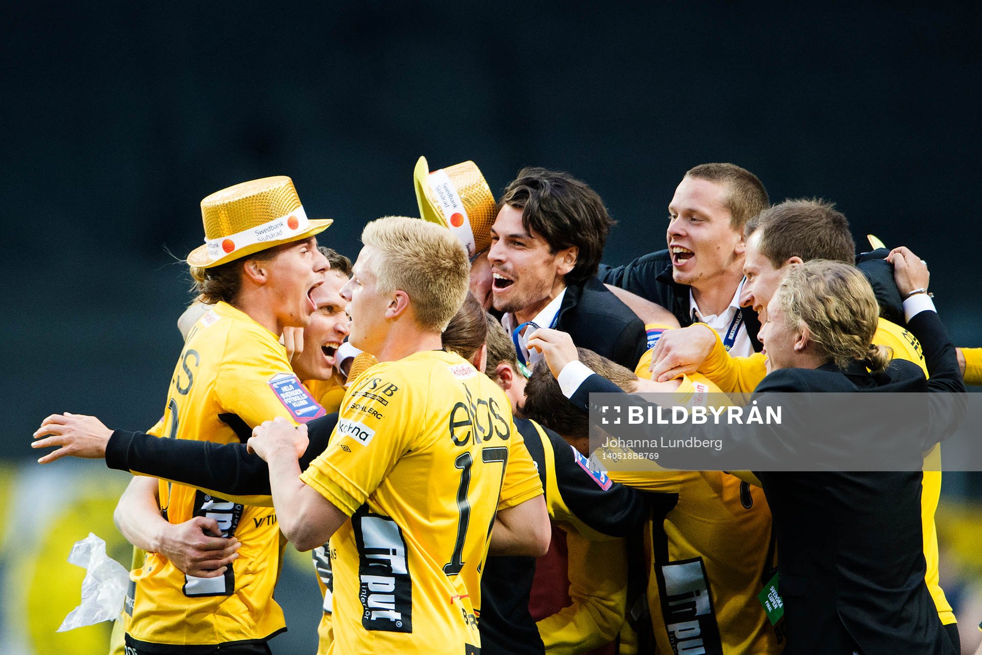 Elfsborgs spelare jublar