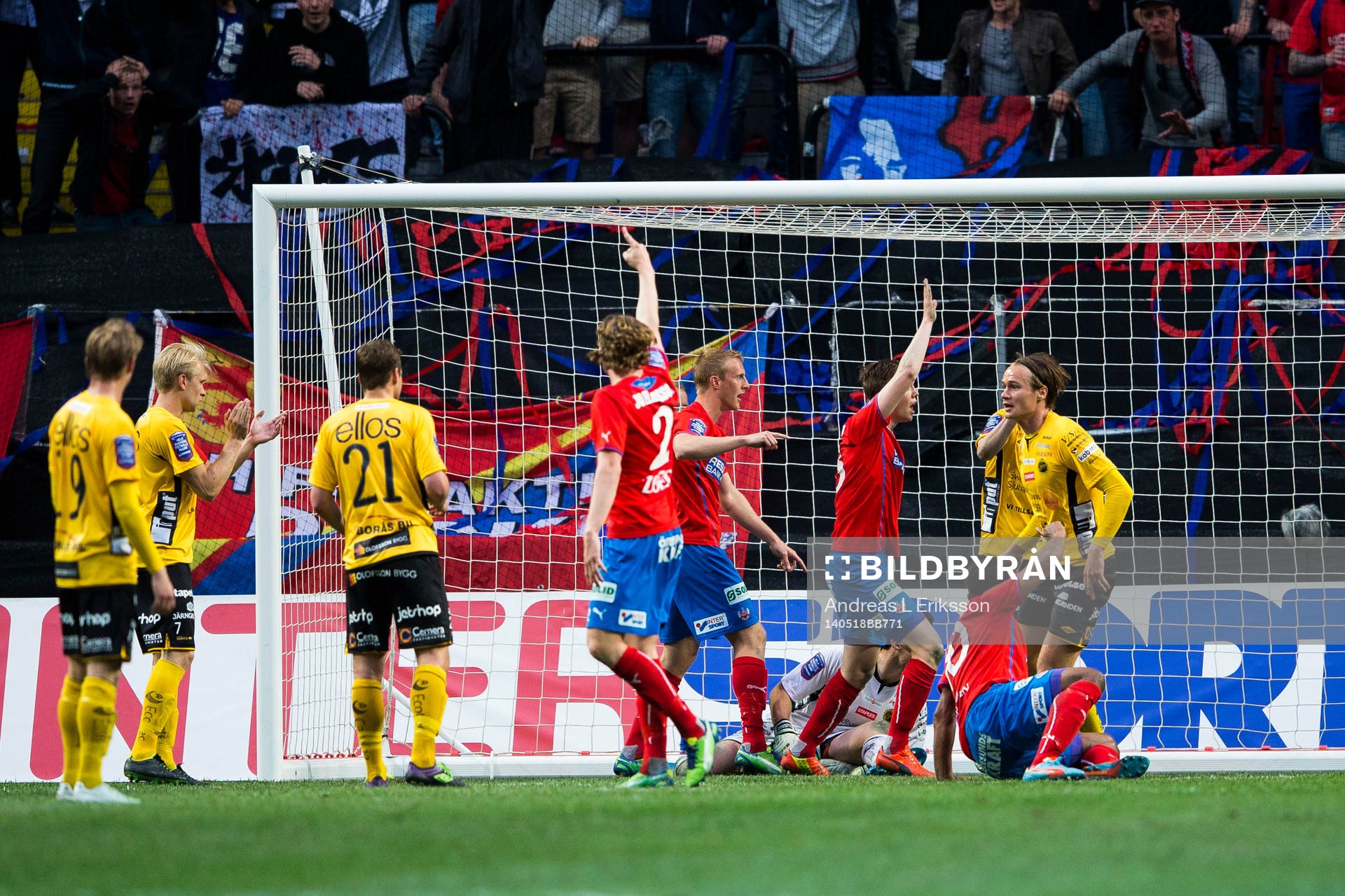 Helsingborgs spelare reagerar