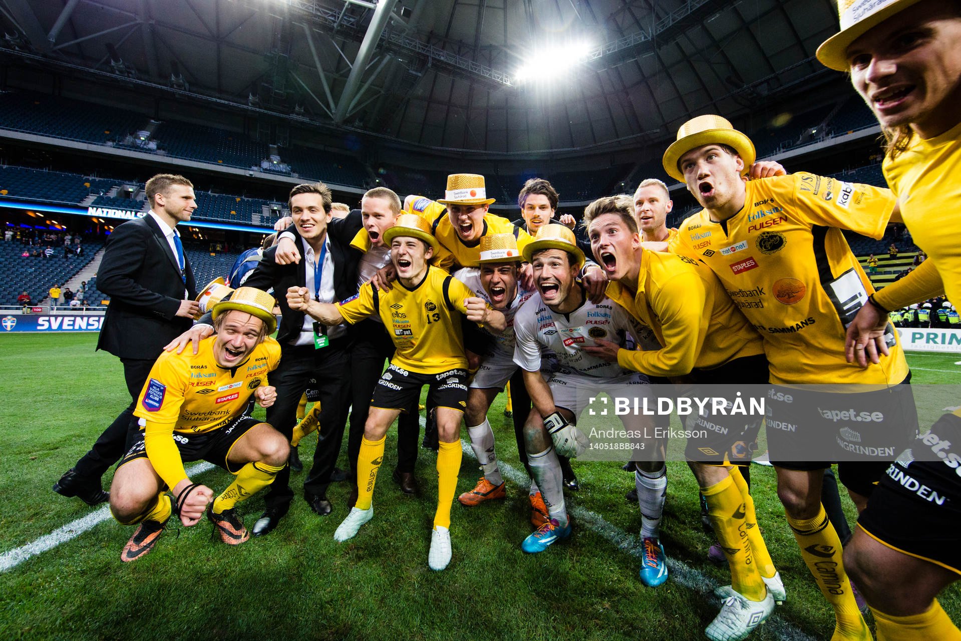 Elfsborgs spelare jublar
