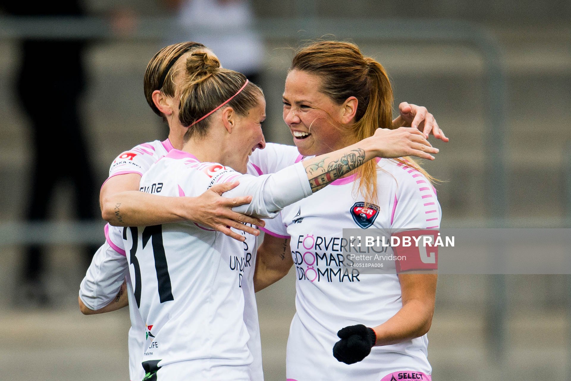Rosengårds Anja Mittag jublar