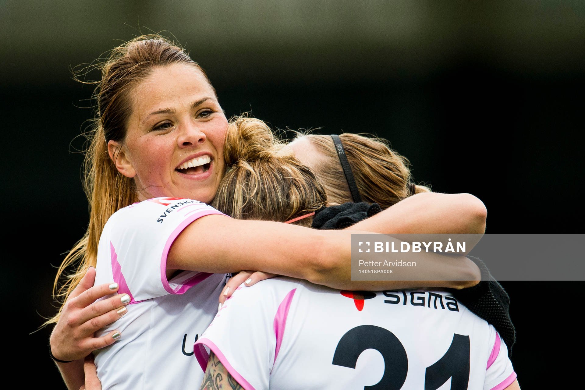 Rosengårds Sara Björk Gunnarsdottir jublar