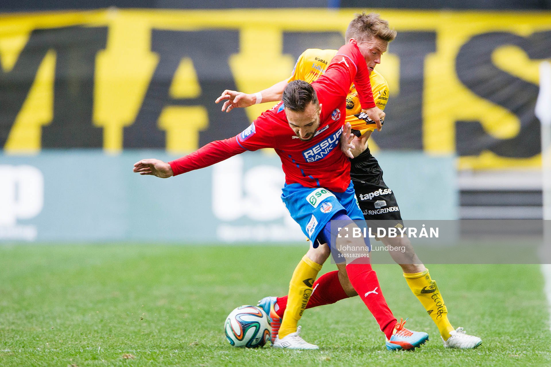 Helsingborgs Abdul Khalili och Elfsborgs Lasse Nilsson